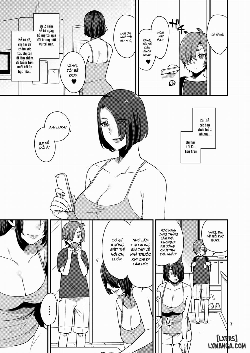 HentaiVN.net - Ảnh 3 - Amaeru Otouto ni Amai Ane [Chị gái ngọt ngào và đứa em nũng nịu; Spoiled Little Brother & Sweet Sister] - Oneshot