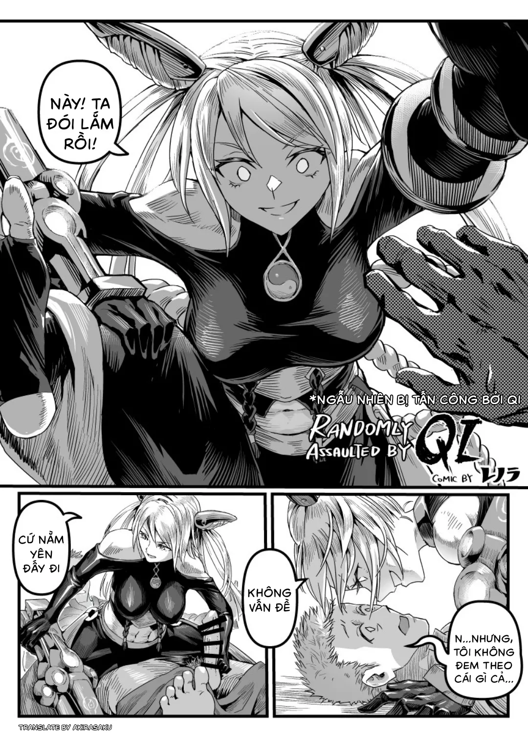 HentaiVN.net - Ảnh 1 - Ngẫu Nhiên Bị Tấn Công Bởi QI - Oneshot