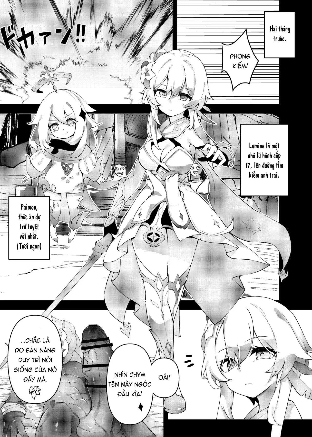 HentaiVN.net - Ảnh 10 - Lumine, Hồi Kết Của Cuộc Hành Trình! [Shingeki no Hilichurl ~Tabibito Hokaku Hen, Lumine,The End of Travel] - Oneshot