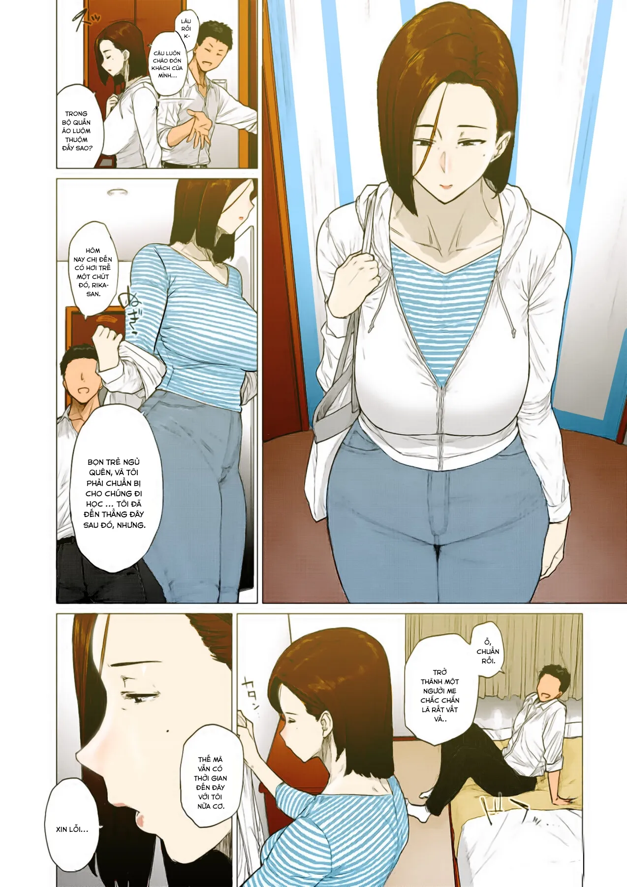 HentaiVN.net - Ảnh 3 - Tonikaku Midara na Hitozuma Goudou - Chap 1 [full colors]