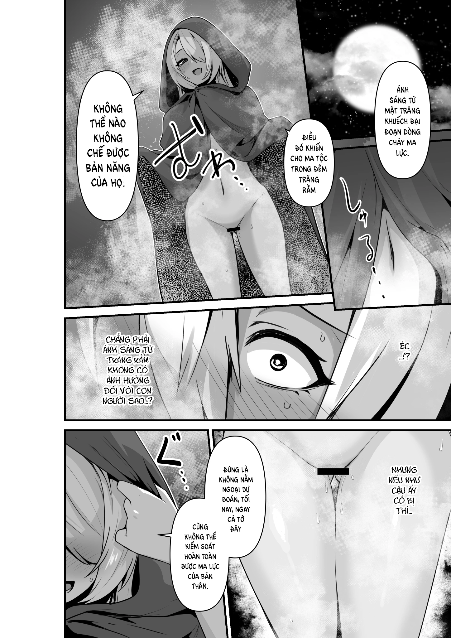 HentaiVN.net - Ảnh 14 - Trăng Rằm - Chap 3: Lovey Dovey Lewd Story Between an Elf and an Orge