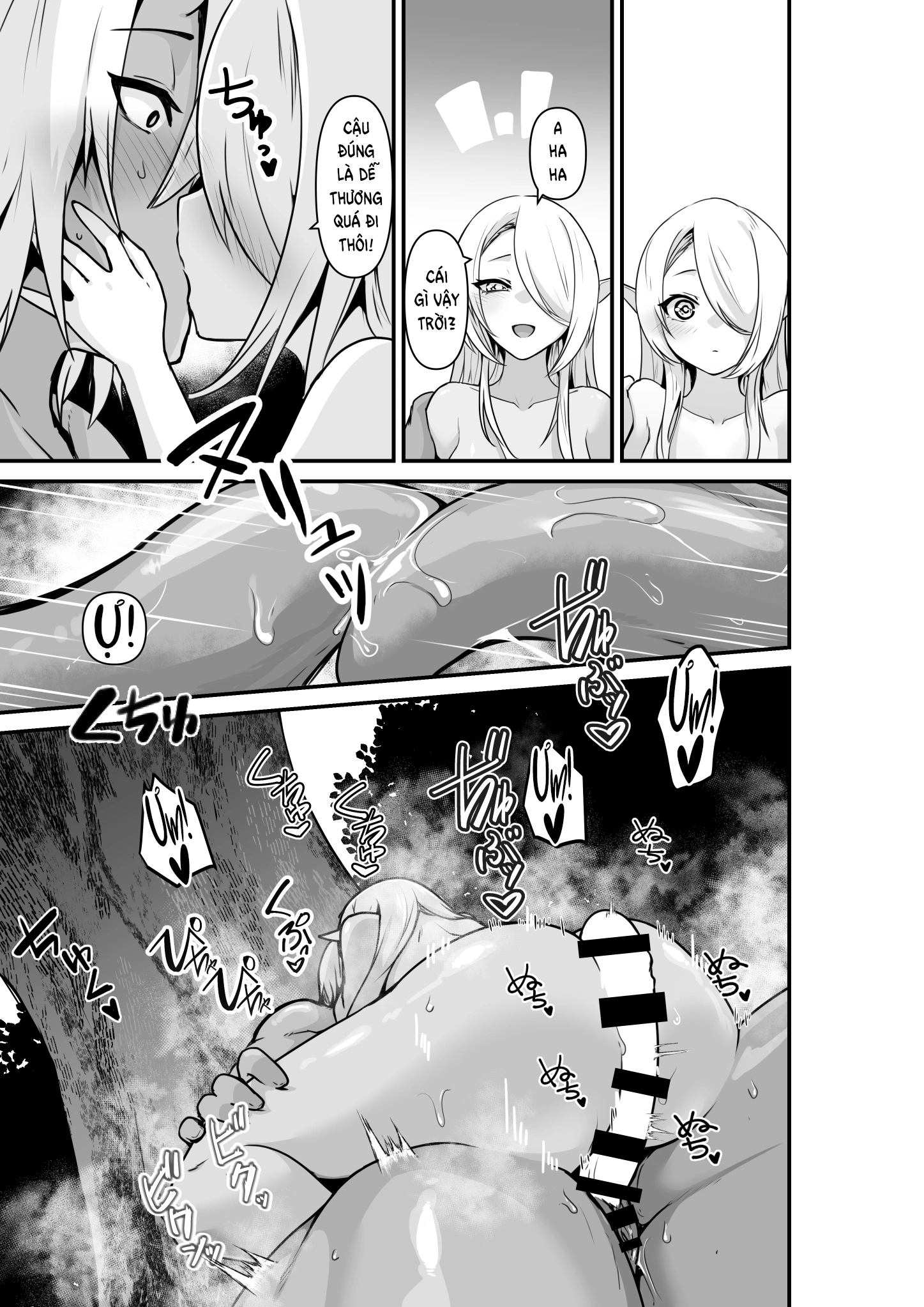 HentaiVN.net - Ảnh 19 - Trăng Rằm - Chap 3: Lovey Dovey Lewd Story Between an Elf and an Orge