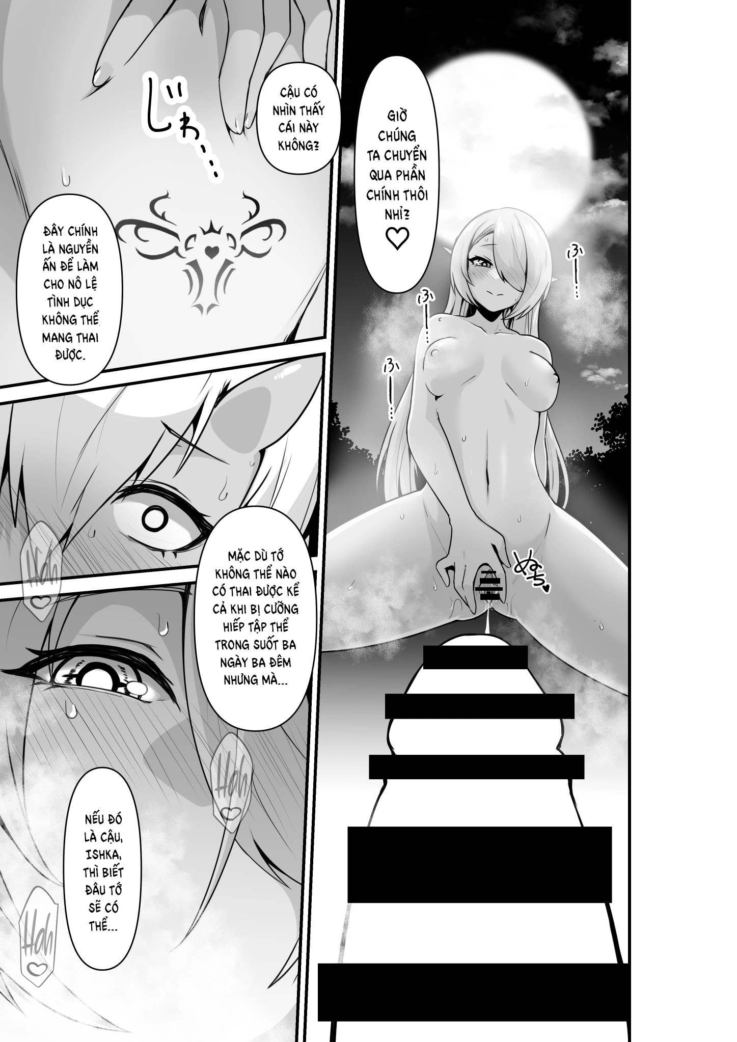 HentaiVN.net - Ảnh 25 - Trăng Rằm - Chap 3: Lovey Dovey Lewd Story Between an Elf and an Orge