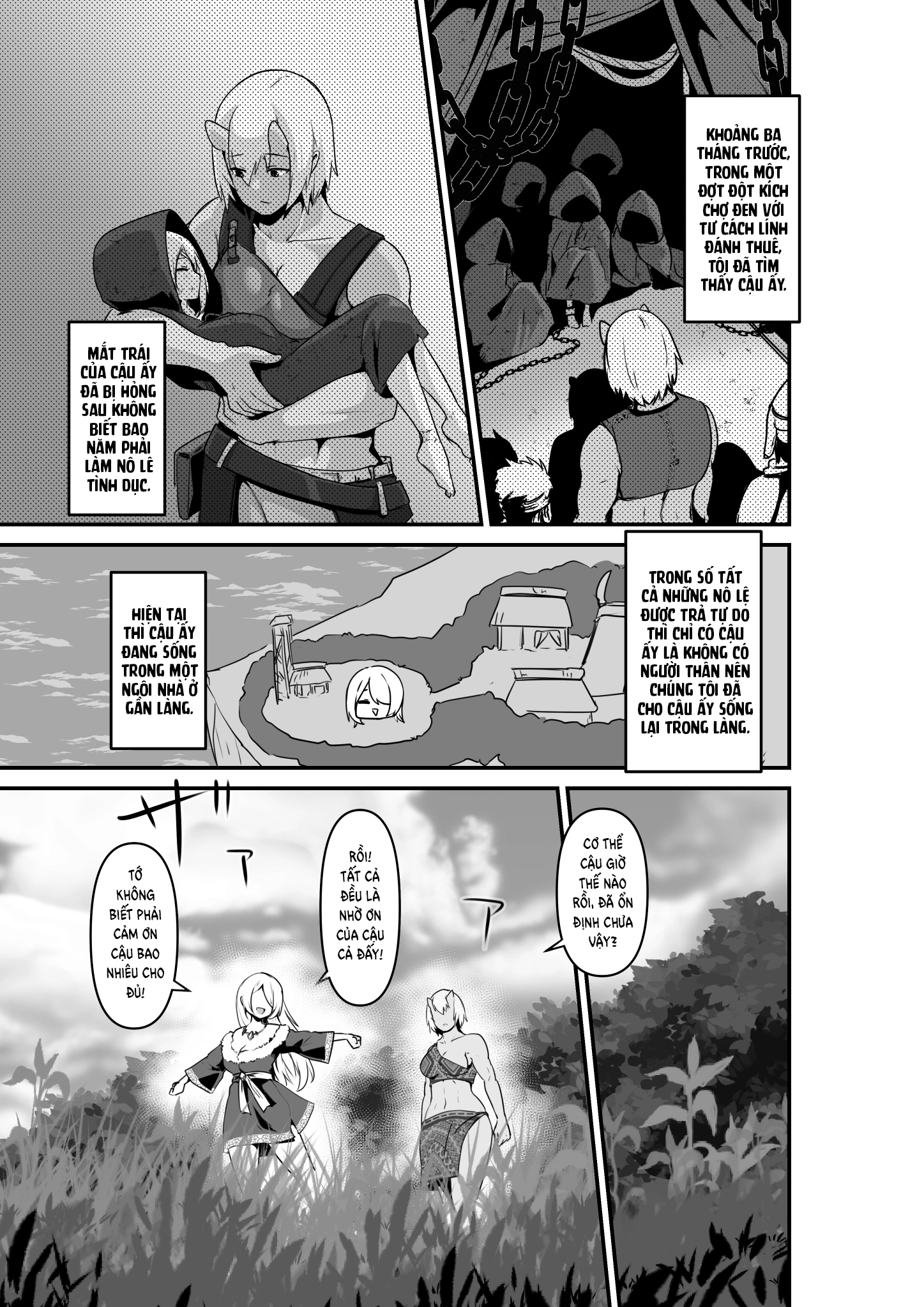 HentaiVN.net - Ảnh 7 - Trăng Rằm - Chap 3: Lovey Dovey Lewd Story Between an Elf and an Orge