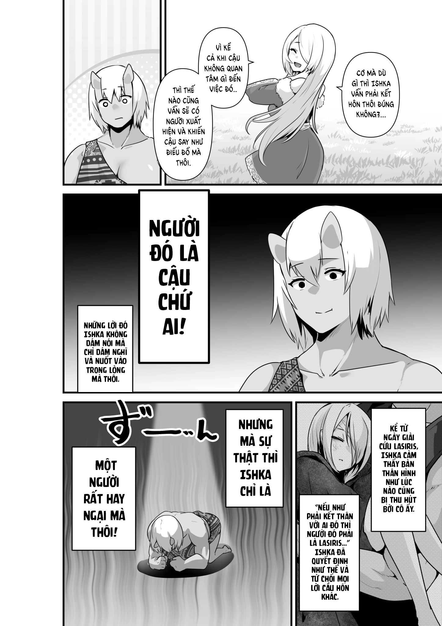 HentaiVN.net - Ảnh 8 - Trăng Rằm - Chap 3: Lovey Dovey Lewd Story Between an Elf and an Orge