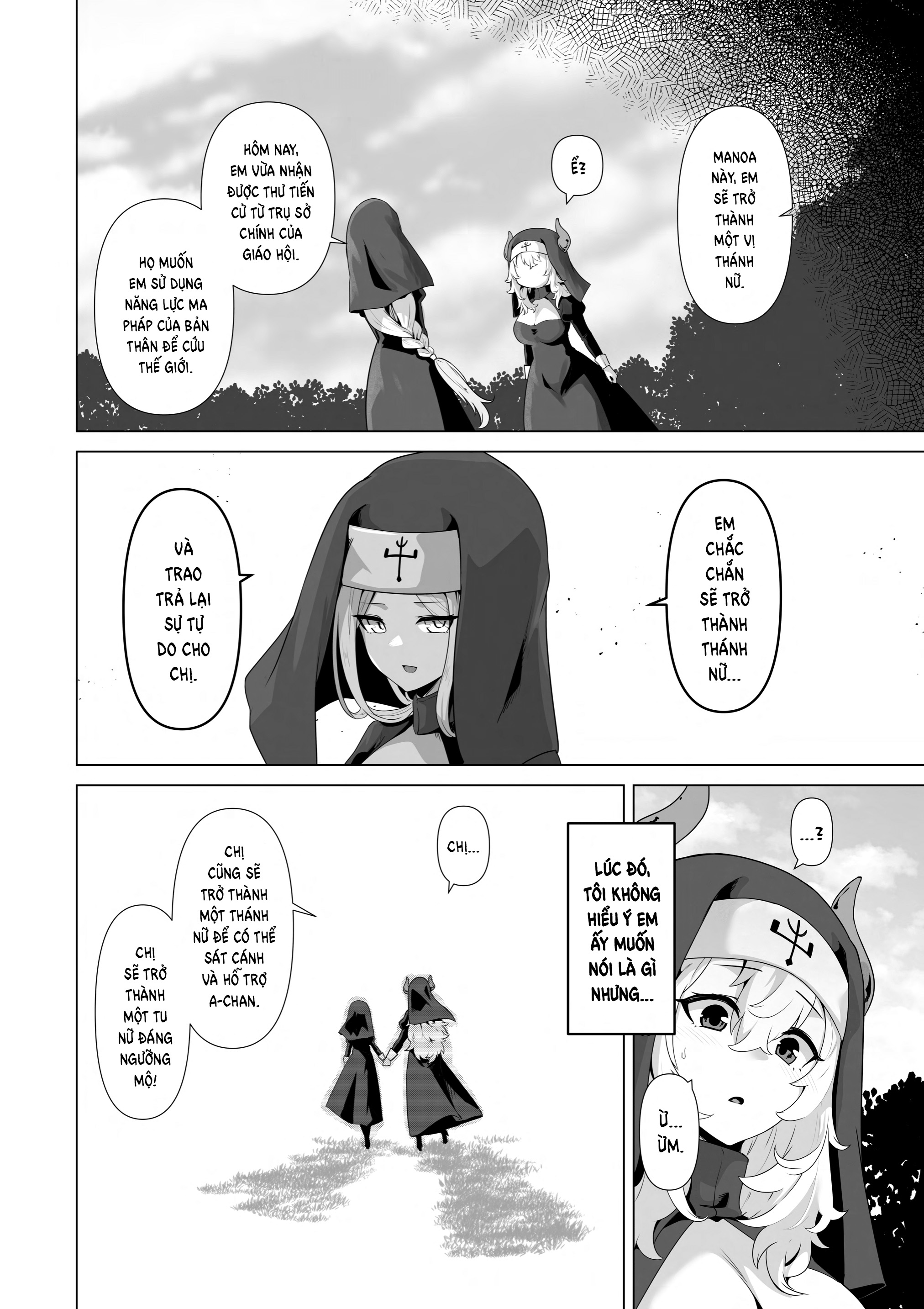 HentaiVN.net - Ảnh 10 - Trăng Rằm - Chap 4: You Can't Be A Nun With That Body