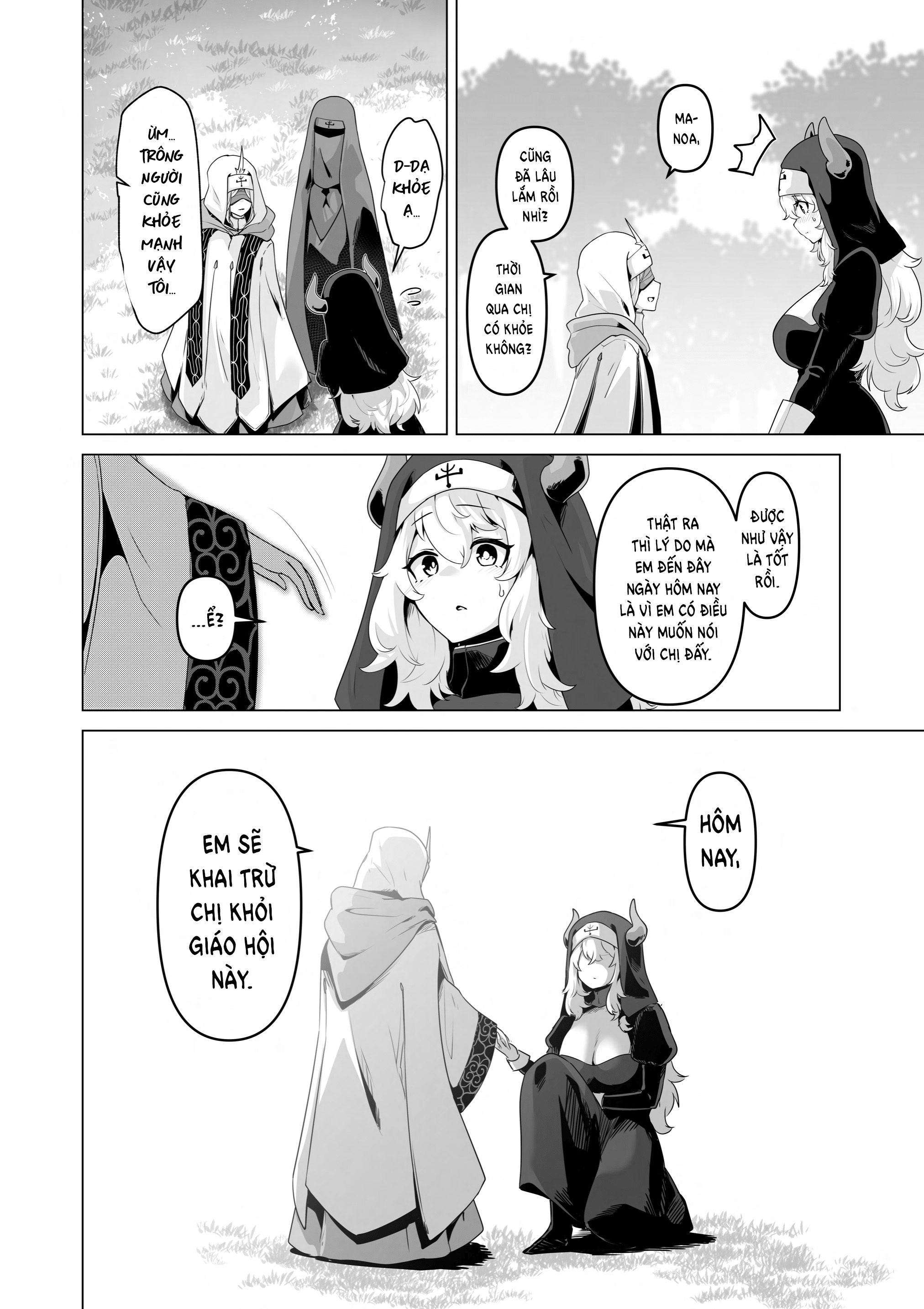 HentaiVN.net - Ảnh 14 - Trăng Rằm - Chap 4: You Can't Be A Nun With That Body