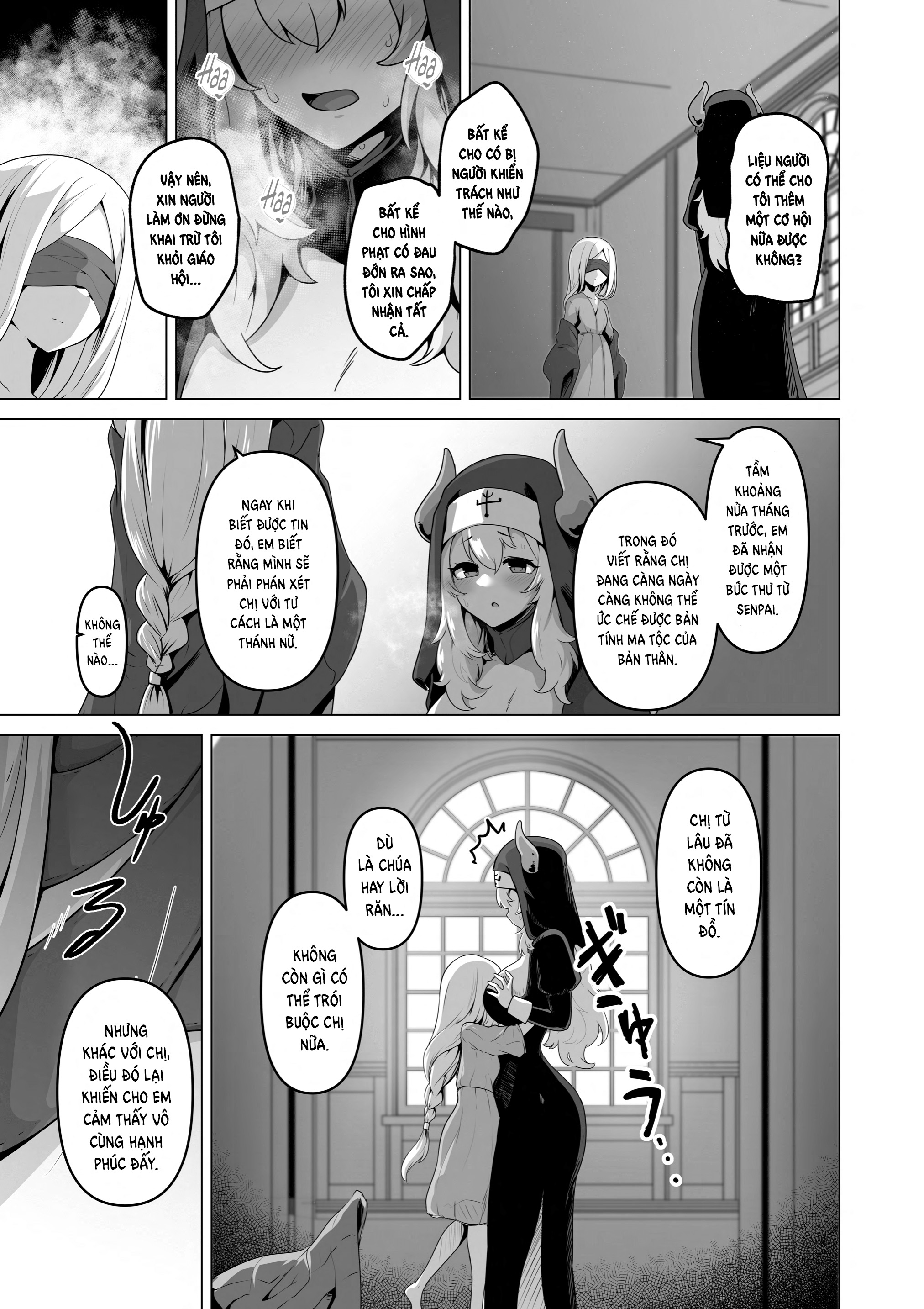 HentaiVN.net - Ảnh 17 - Trăng Rằm - Chap 4: You Can't Be A Nun With That Body