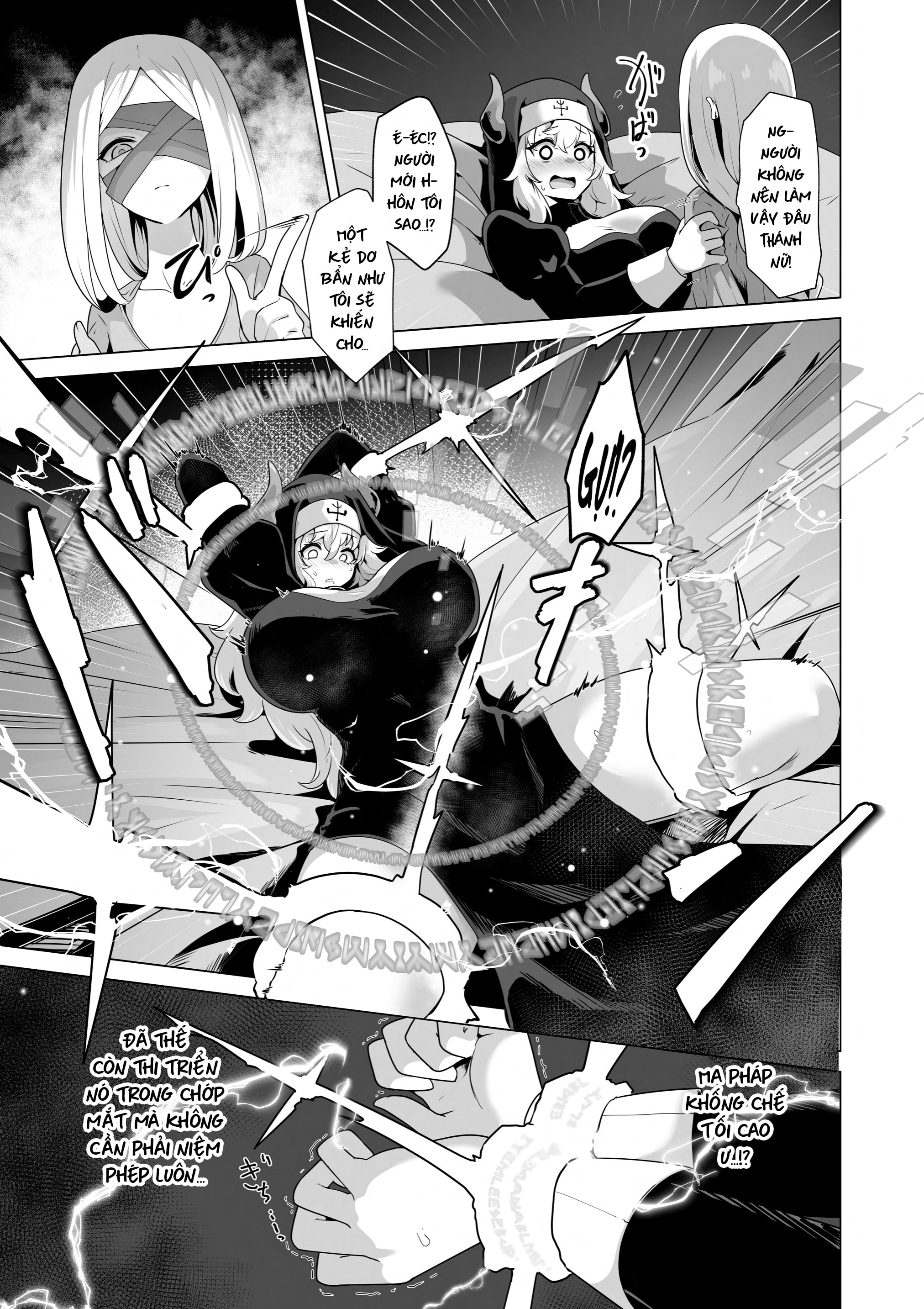 HentaiVN.net - Ảnh 19 - Trăng Rằm - Chap 4: You Can't Be A Nun With That Body