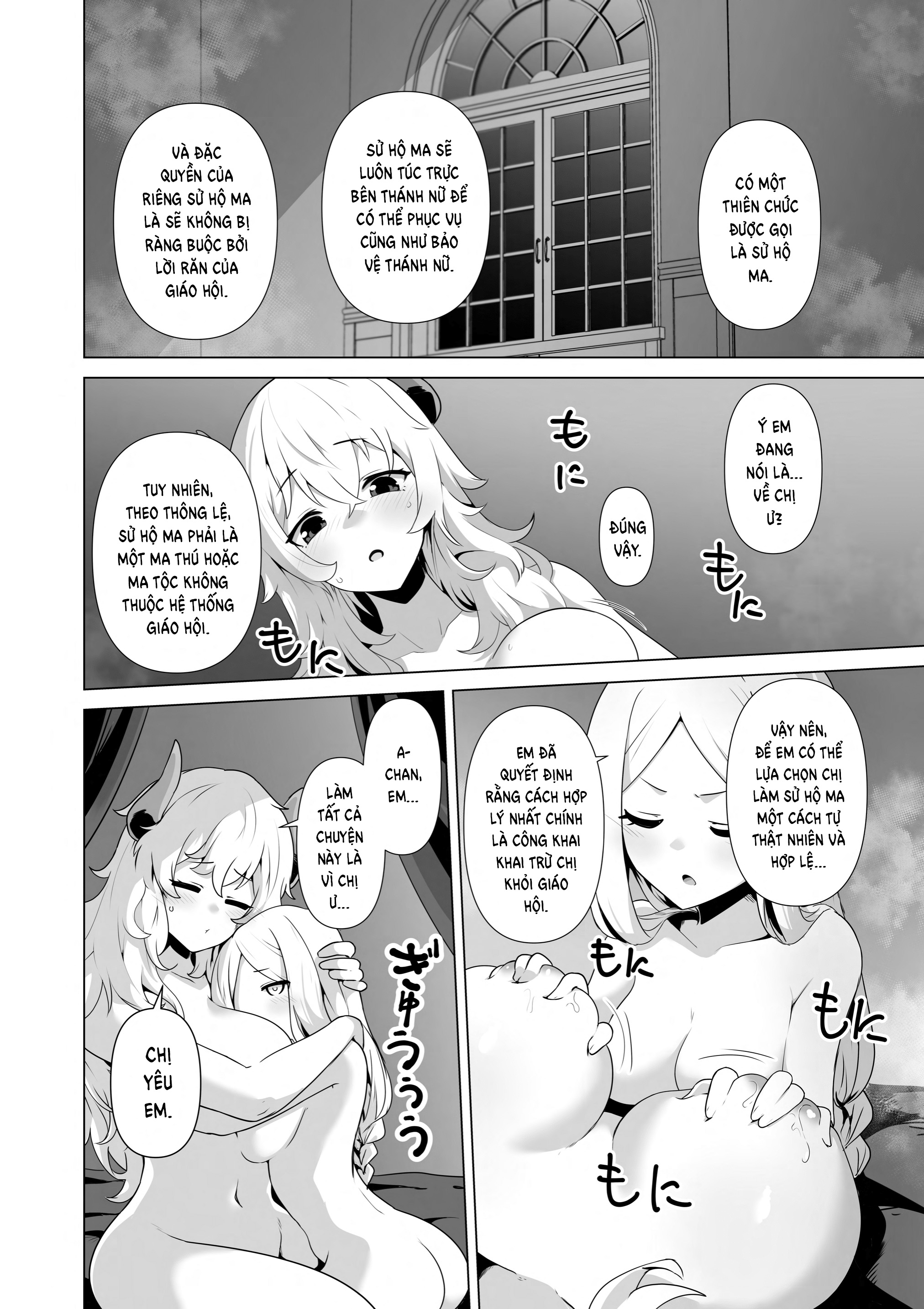 HentaiVN.net - Ảnh 44 - Trăng Rằm - Chap 4: You Can't Be A Nun With That Body