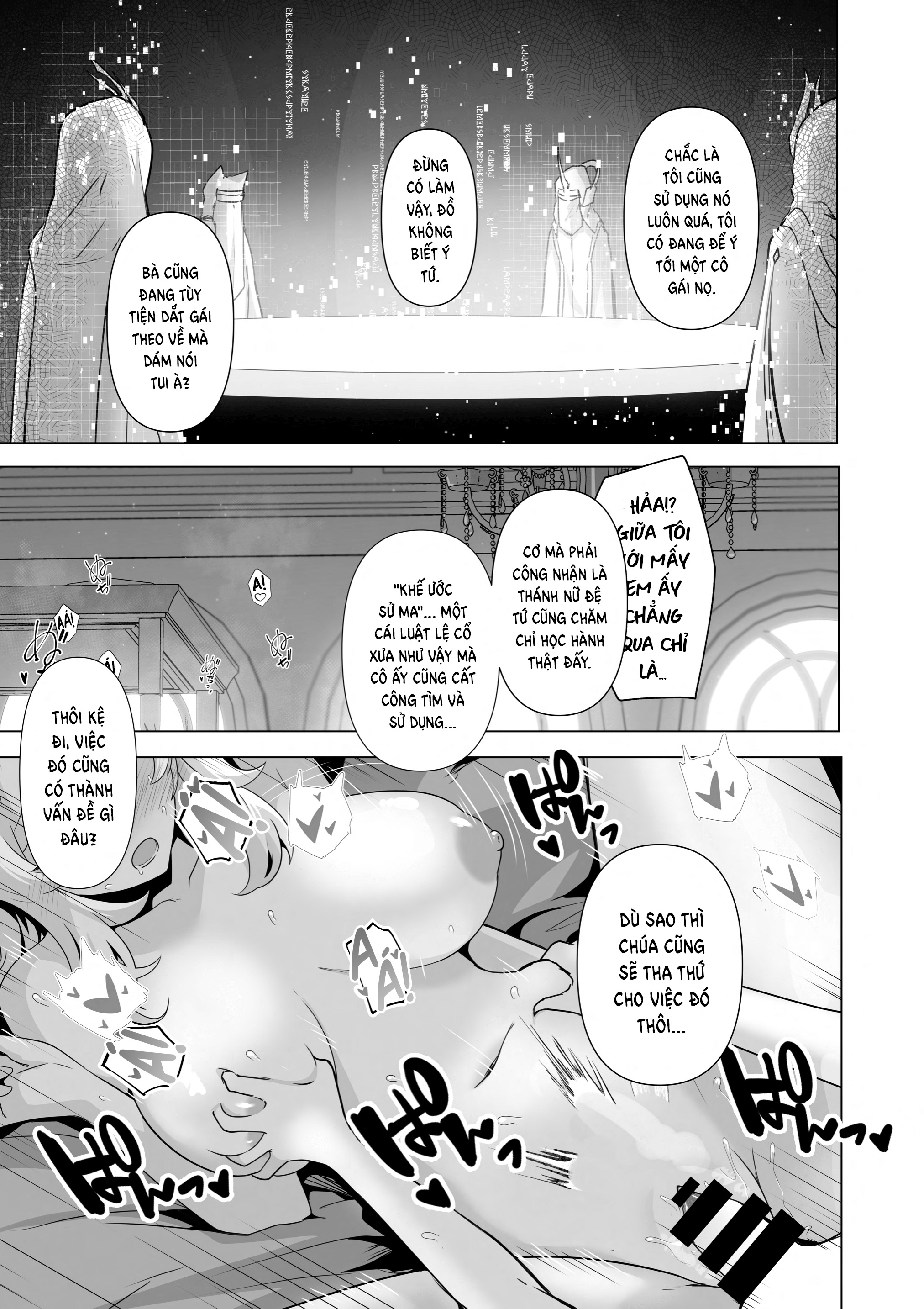 HentaiVN.net - Ảnh 47 - Trăng Rằm - Chap 4: You Can't Be A Nun With That Body