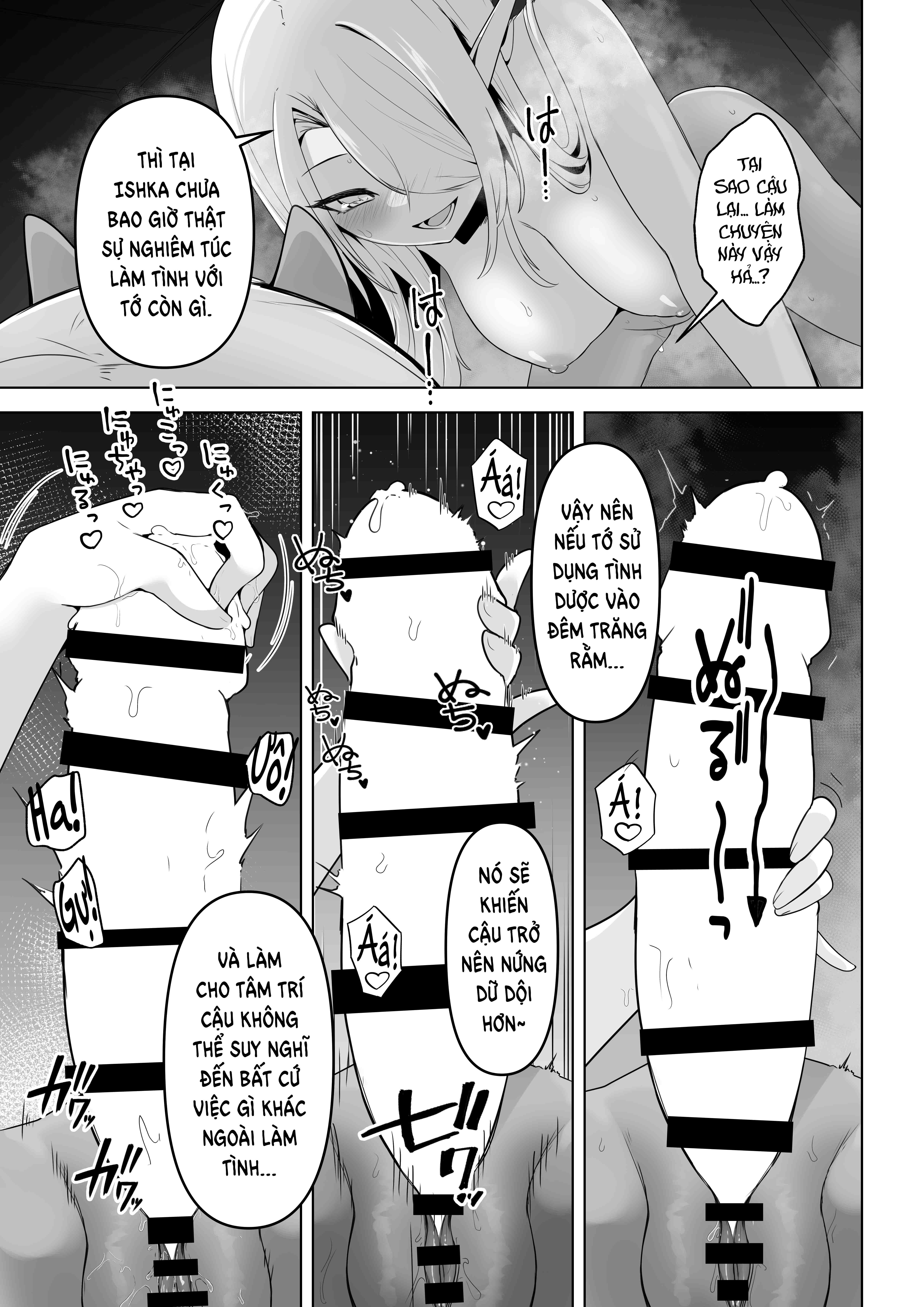 HentaiVN.net - Ảnh 25 - Trăng Rằm - Chap 5: Lustful Elf Wants To Have Brutal Sex
