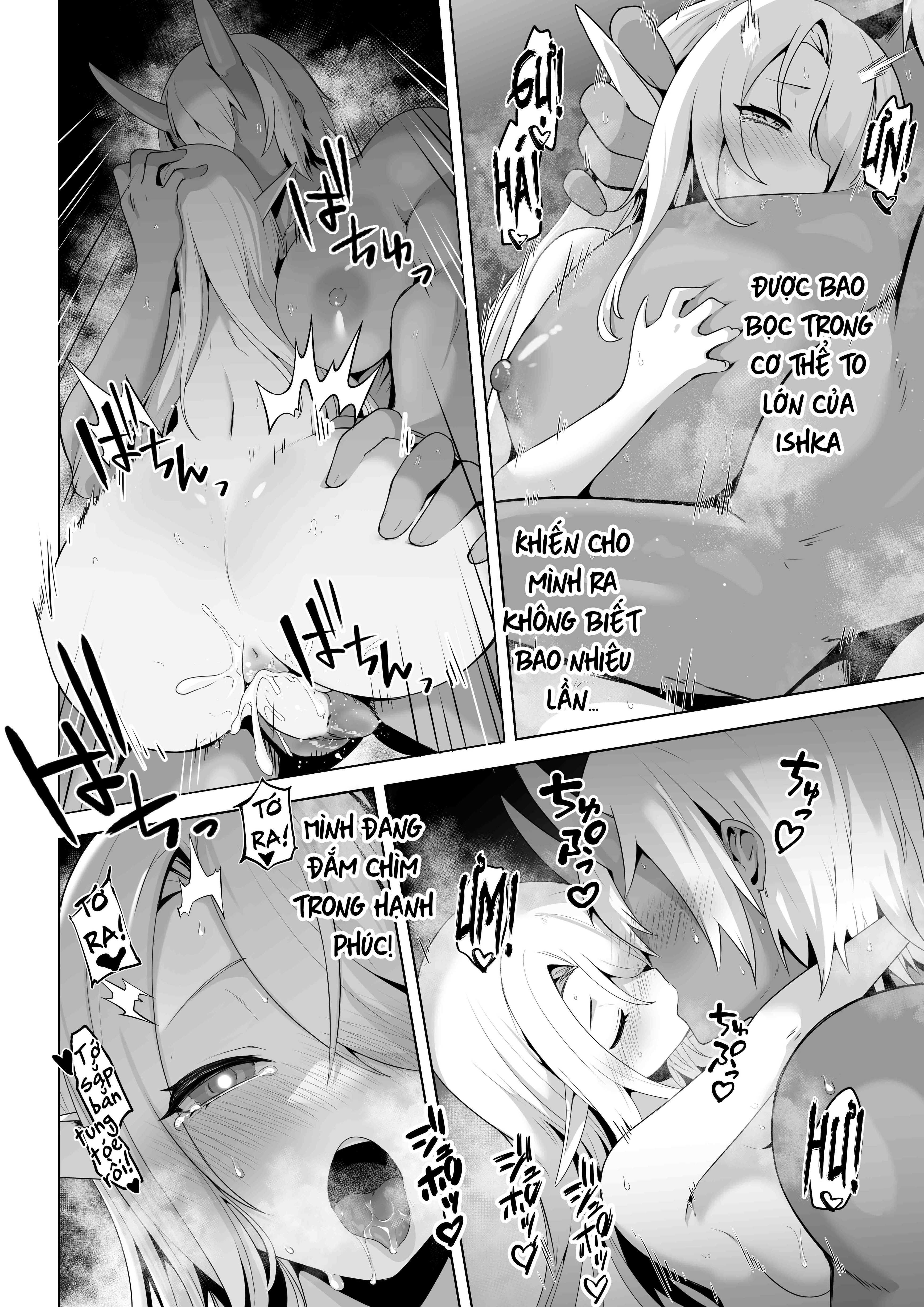 HentaiVN.net - Ảnh 54 - Trăng Rằm - Chap 5: Lustful Elf Wants To Have Brutal Sex