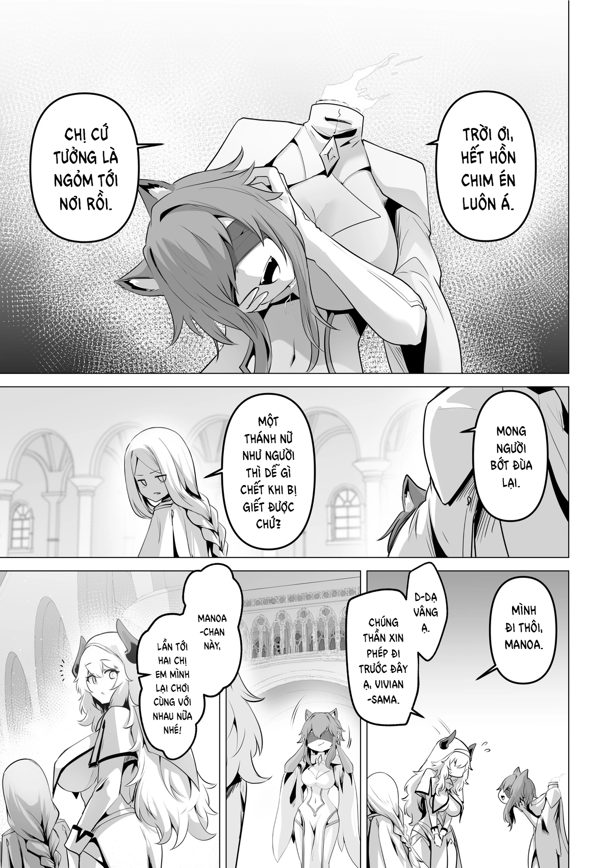 HentaiVN.net - Ảnh 17 - Trăng Rằm - Chap 6: Saintess' Weakness