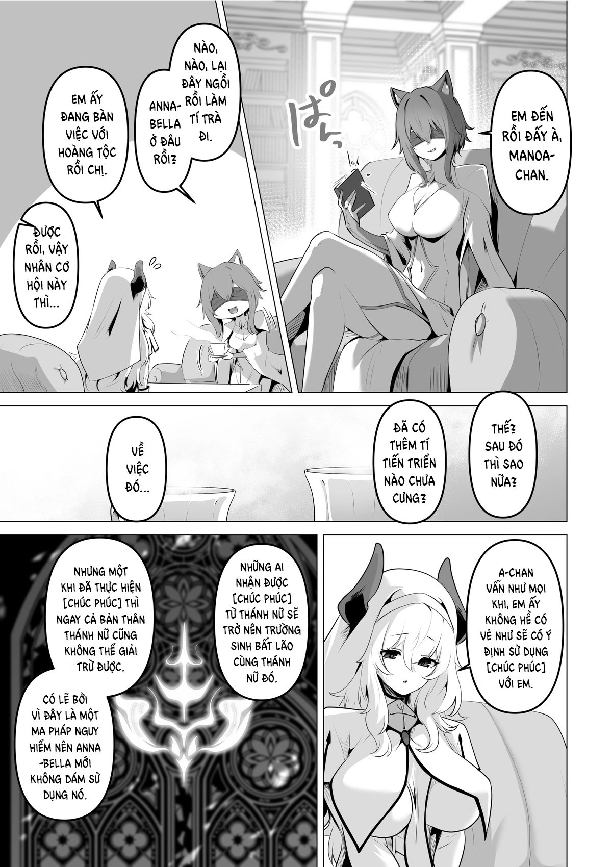 HentaiVN.net - Ảnh 19 - Trăng Rằm - Chap 6: Saintess' Weakness