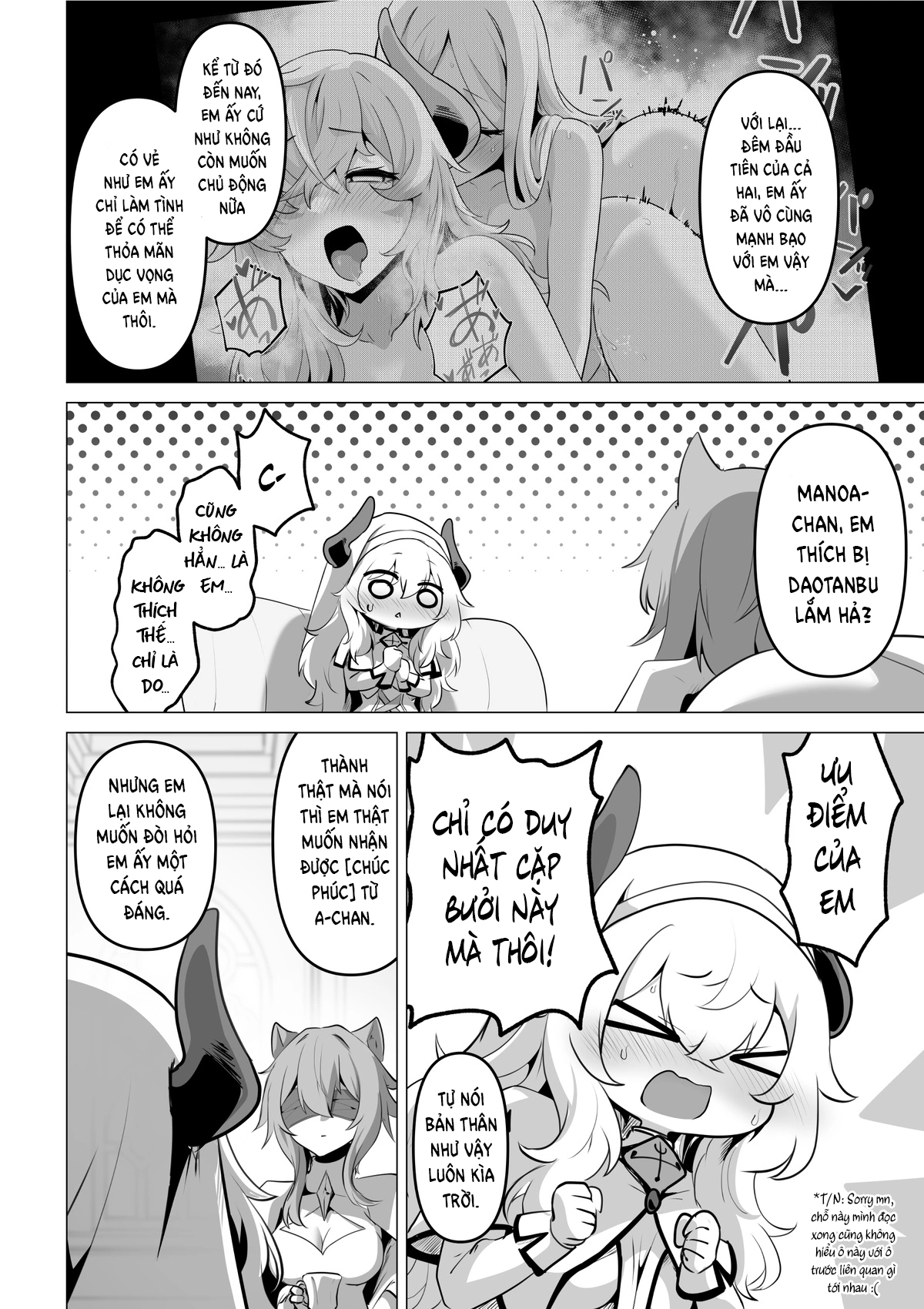 HentaiVN.net - Ảnh 20 - Trăng Rằm - Chap 6: Saintess' Weakness