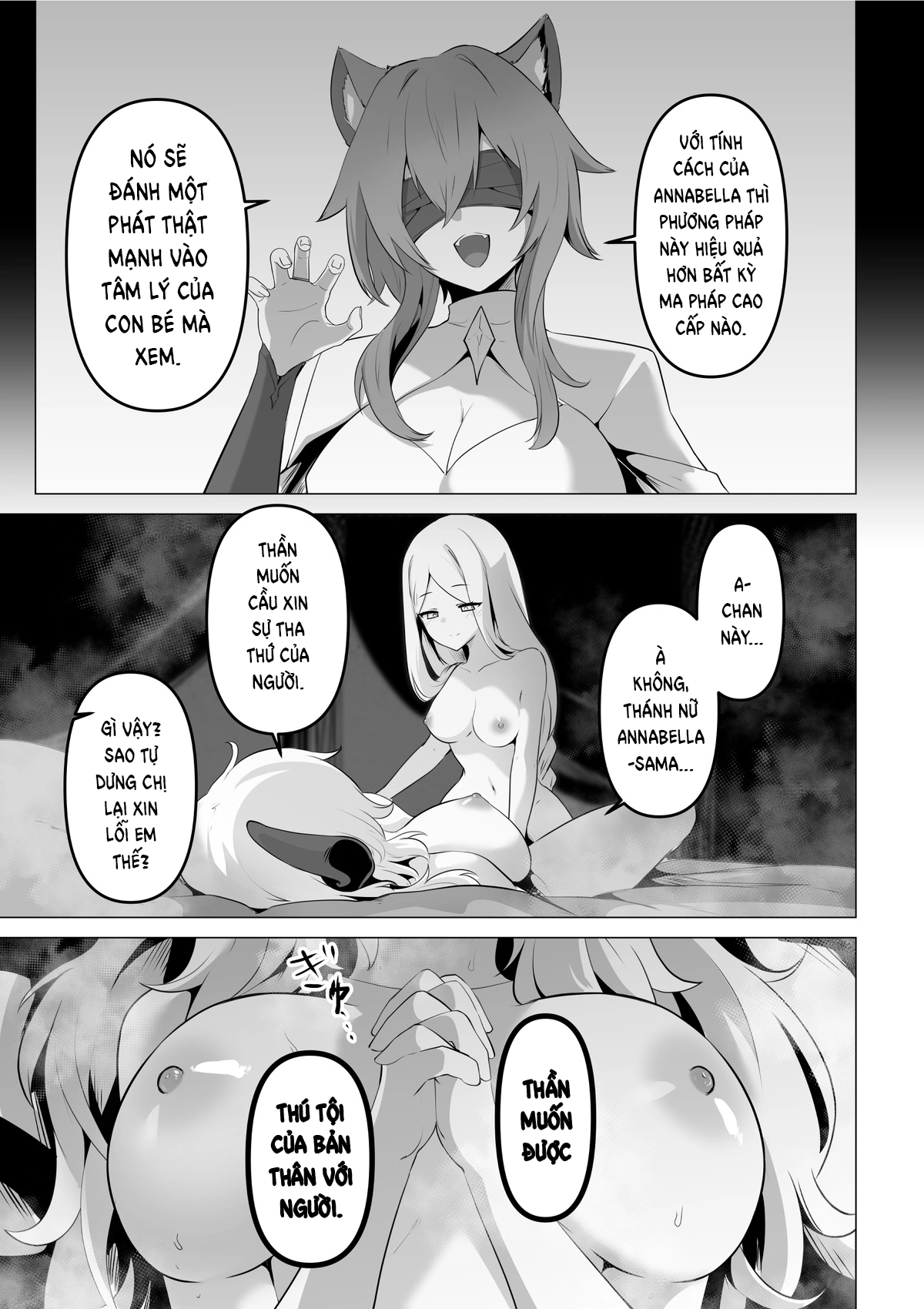 HentaiVN.net - Ảnh 33 - Trăng Rằm - Chap 6: Saintess' Weakness