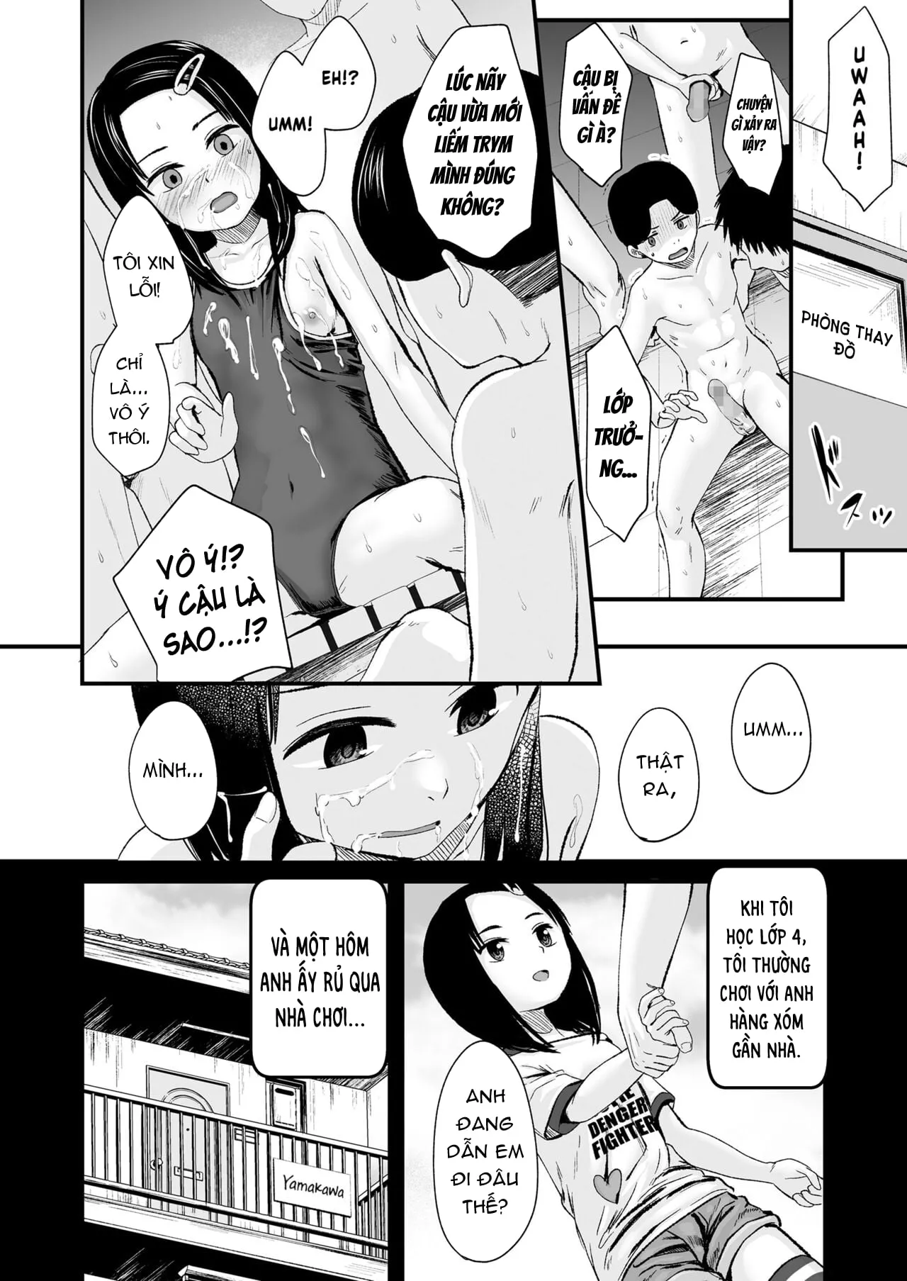 HentaiVN.net - Ảnh 8 - Lớp trưởng và buổi xuất tinh tập thể. - Oneshot