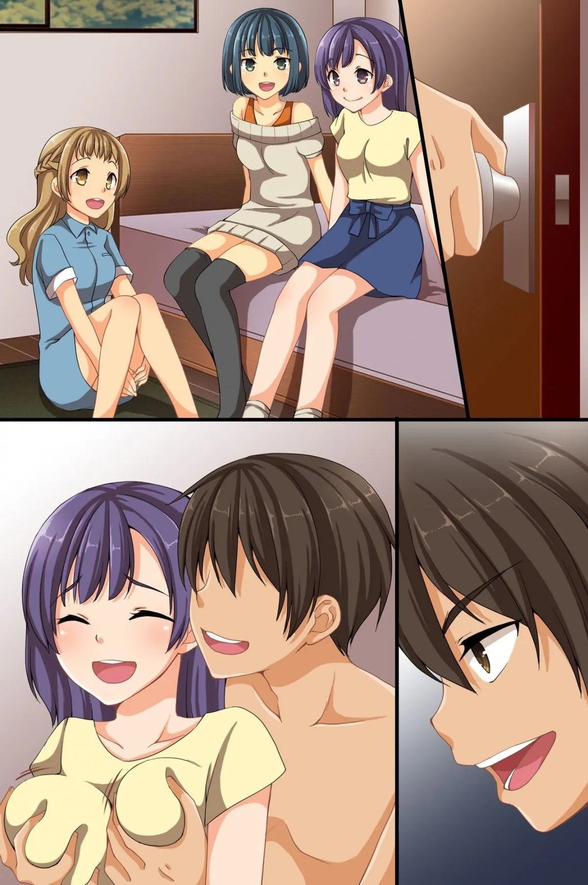 HentaiVN.net - Ảnh 15 - Dare mo Ore ni Ki ga Tsukanai~Renzoku Giri, Rezu Couple Sounyuu! Nakadashi! Nani wo Yatte mo Ki ga Tsukanai [No one can notice me!] - Artist CG