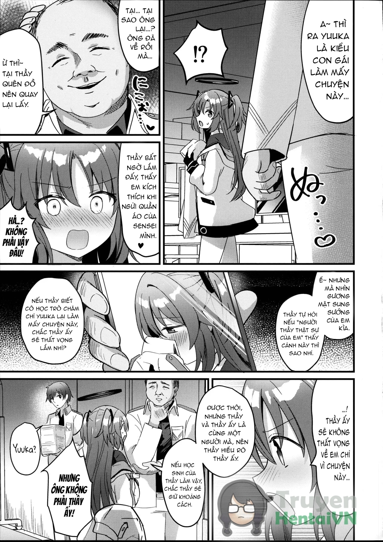 HentaiVN.net - Ảnh 11 - ENG-Chiune_Kimodebu Sugite Kivotos o Horoboshita Sensei ga Bessekaisen no Yuuka o NTR Ryoujoku suru Hon - Oneshot