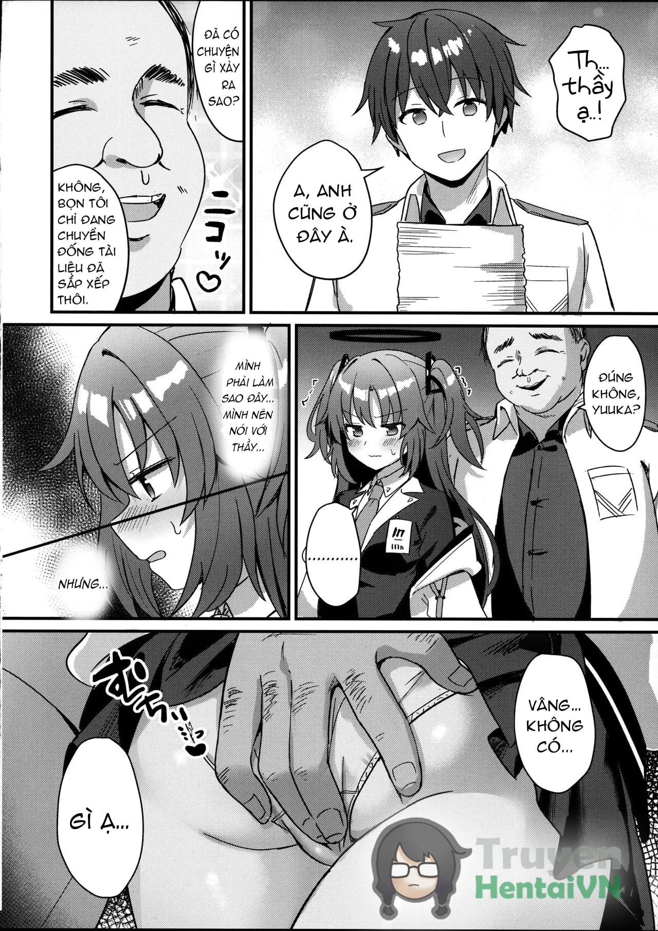 HentaiVN.net - Ảnh 12 - ENG-Chiune_Kimodebu Sugite Kivotos o Horoboshita Sensei ga Bessekaisen no Yuuka o NTR Ryoujoku suru Hon - Oneshot