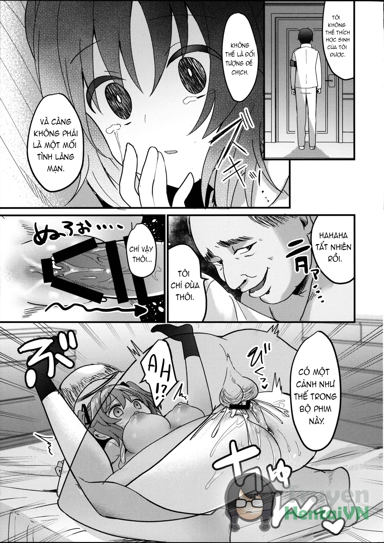 HentaiVN.net - Ảnh 23 - ENG-Chiune_Kimodebu Sugite Kivotos o Horoboshita Sensei ga Bessekaisen no Yuuka o NTR Ryoujoku suru Hon - Oneshot