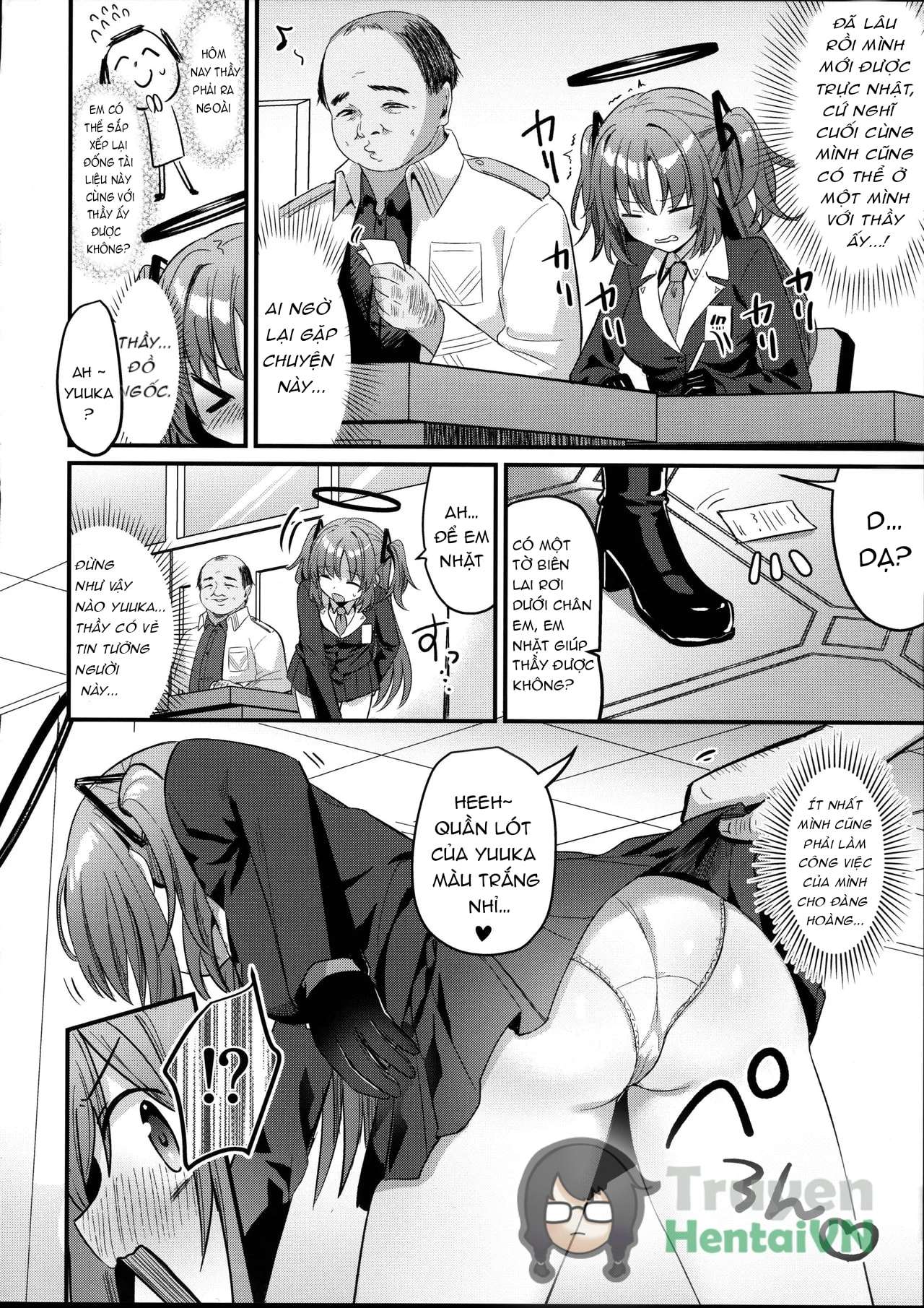 HentaiVN.net - Ảnh 8 - ENG-Chiune_Kimodebu Sugite Kivotos o Horoboshita Sensei ga Bessekaisen no Yuuka o NTR Ryoujoku suru Hon - Oneshot