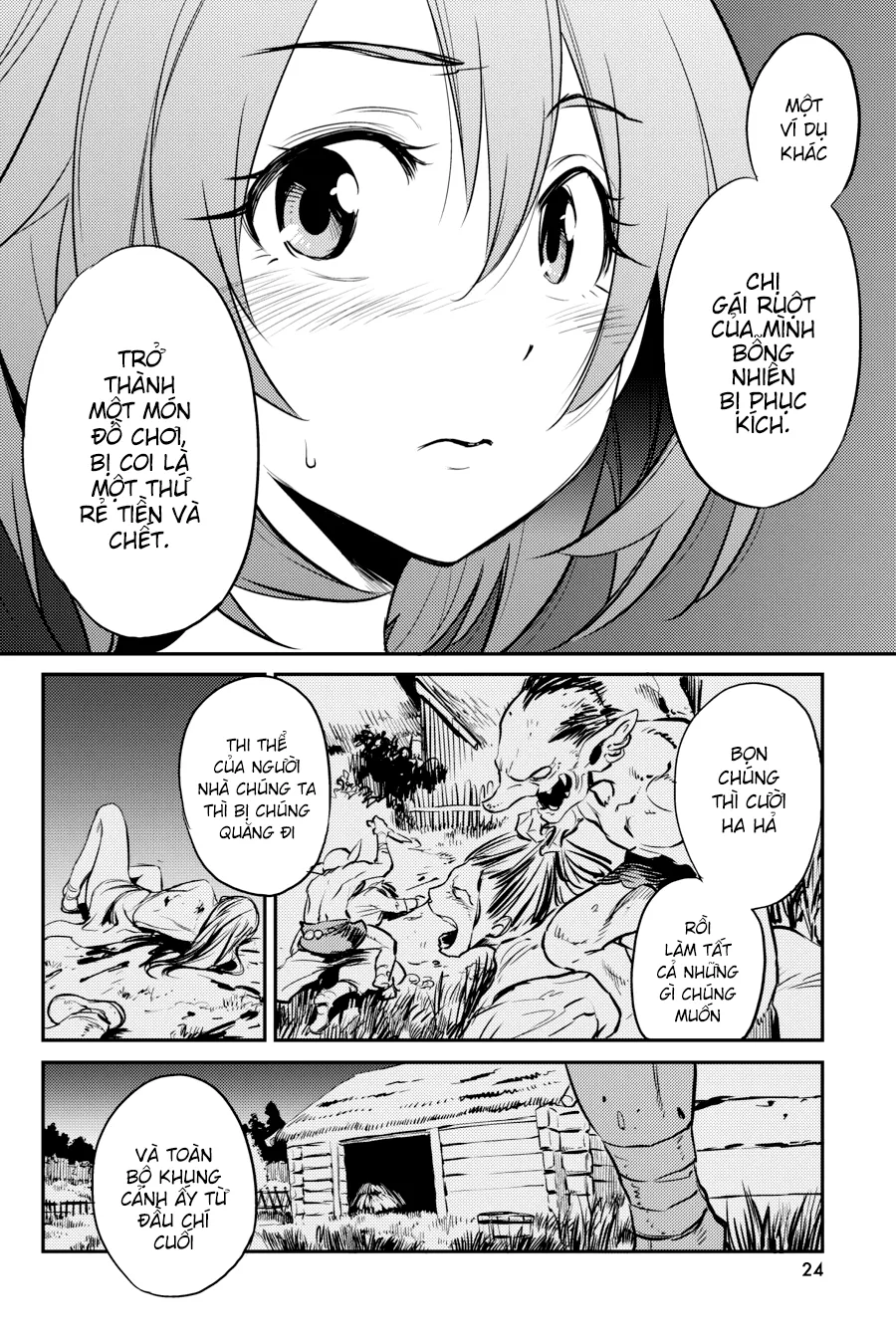HentaiVN.net - Ảnh 28 - Goblin Slayer [Thợ Săn Goblin; ゴブリンスレイヤー; Tôi Chỉ Muốn Tiêu Diệt Goblin] - Chap 3