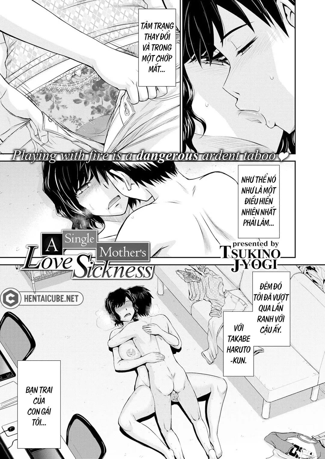 HentaiVN.net - Ảnh 3 - Single Mother Kakihara Saeko no Koiwazurai [A Single Mother's Love Sickness + A Single Mother's Love Story] - Chap 1