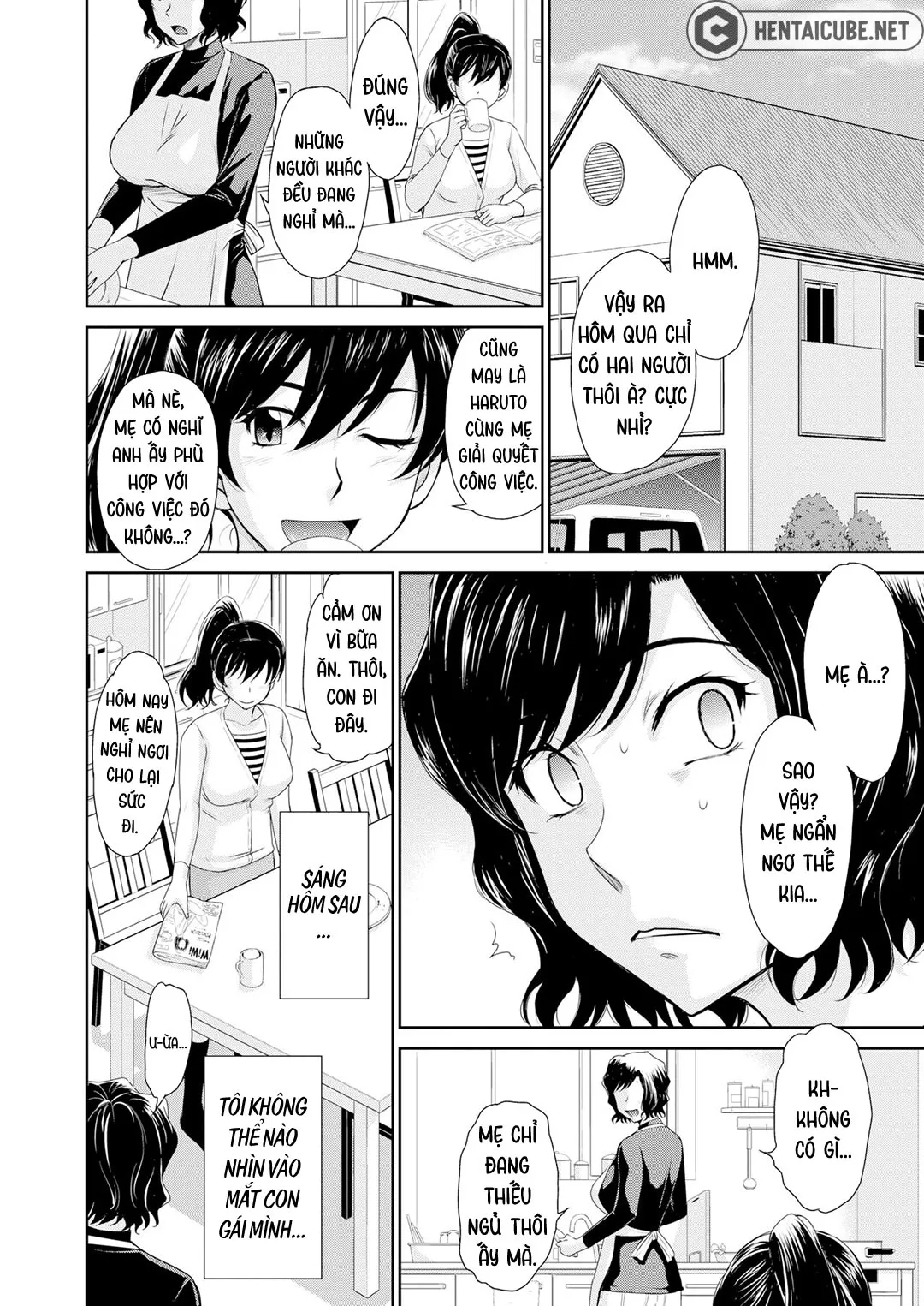 HentaiVN.net - Ảnh 4 - Single Mother Kakihara Saeko no Koiwazurai [A Single Mother's Love Sickness + A Single Mother's Love Story] - Chap 1