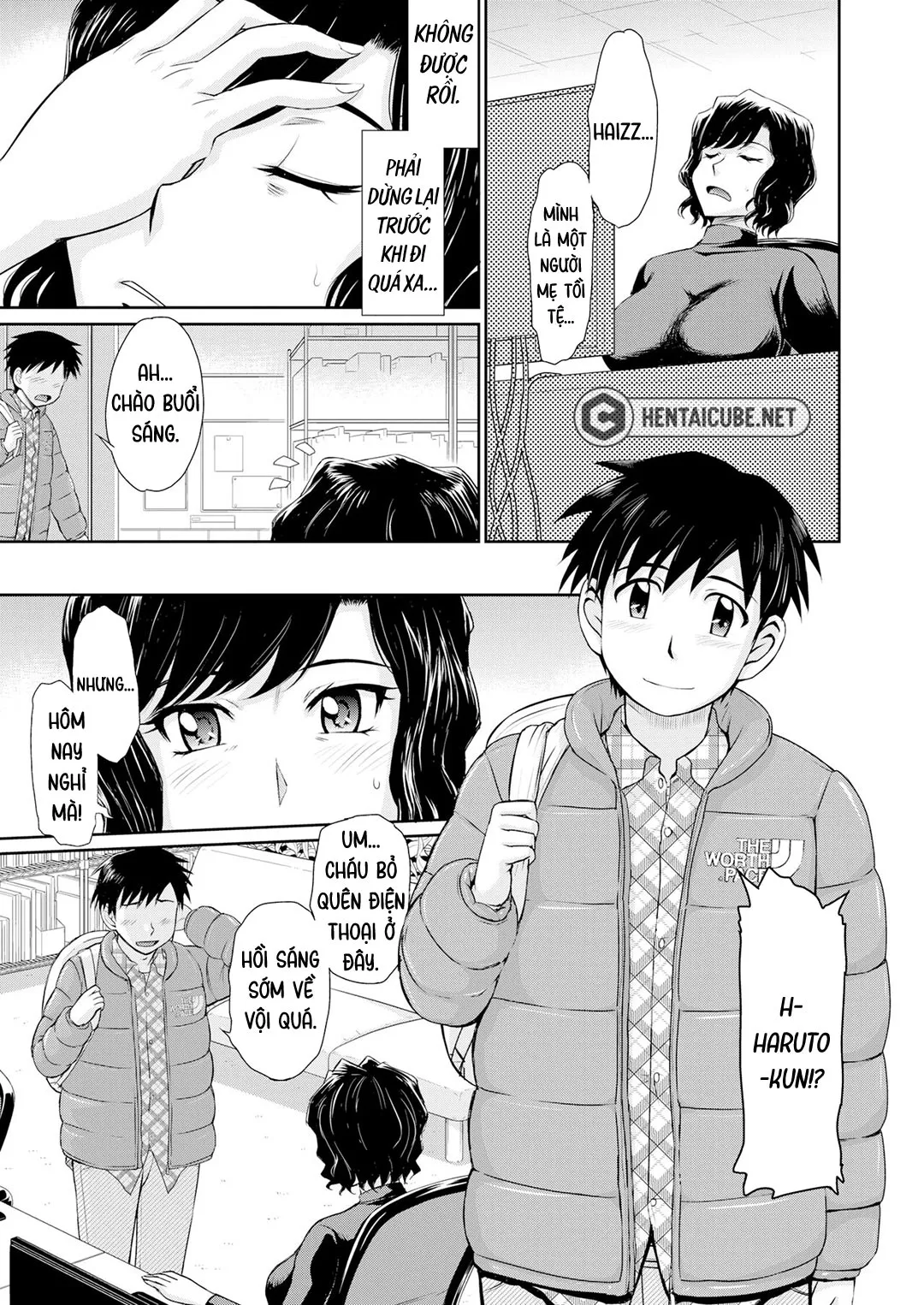 HentaiVN.net - Ảnh 5 - Single Mother Kakihara Saeko no Koiwazurai [A Single Mother's Love Sickness + A Single Mother's Love Story] - Chap 1