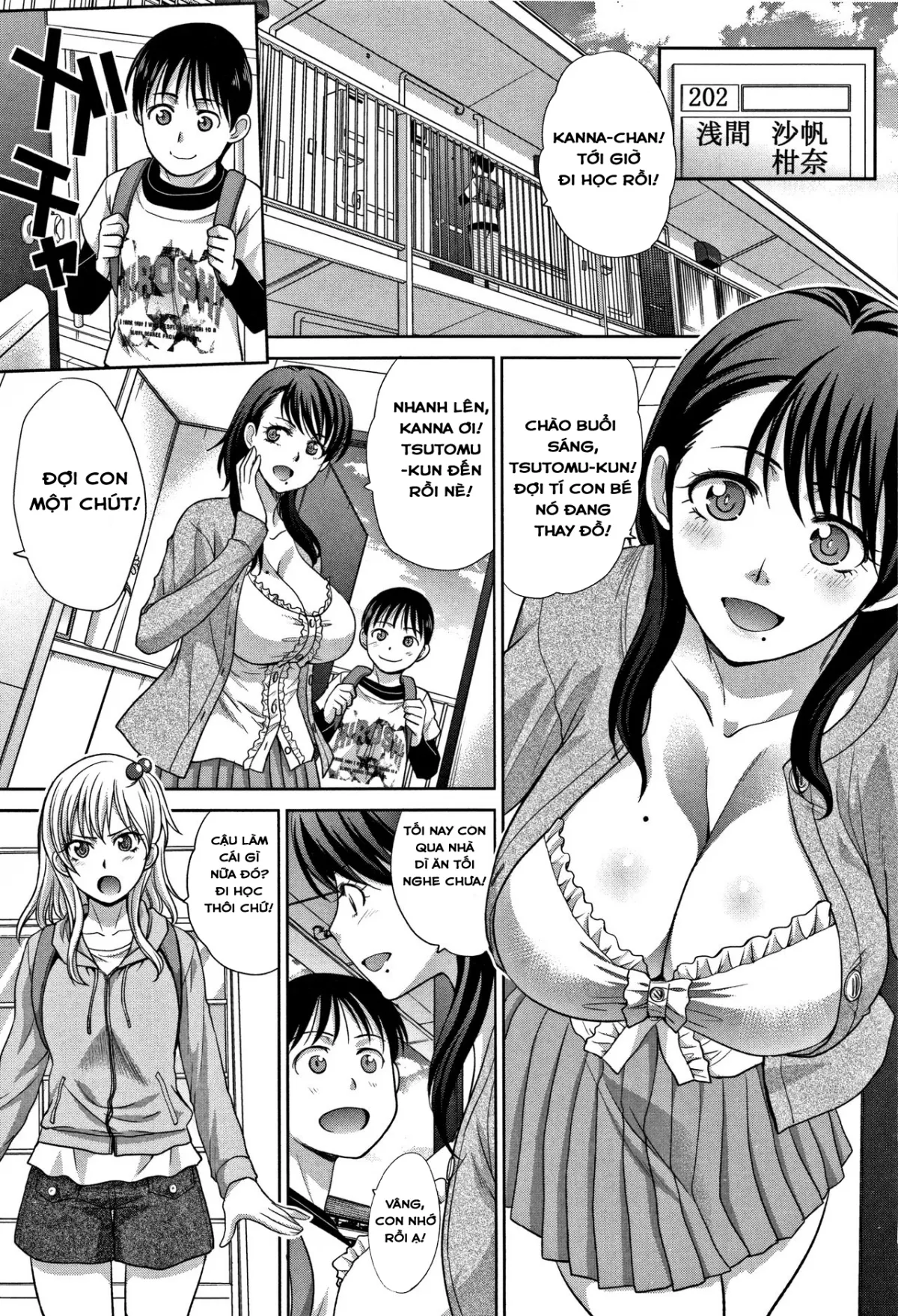 HentaiVN.net - Ảnh 4 - Chuyện Tình Của Tôi Và Dì! [Boku no Daisuki na Oba-san, 僕の大好きなおばさん] - Chap 1 - Tình Yêu Bắt Đầu Từ Khi Nào