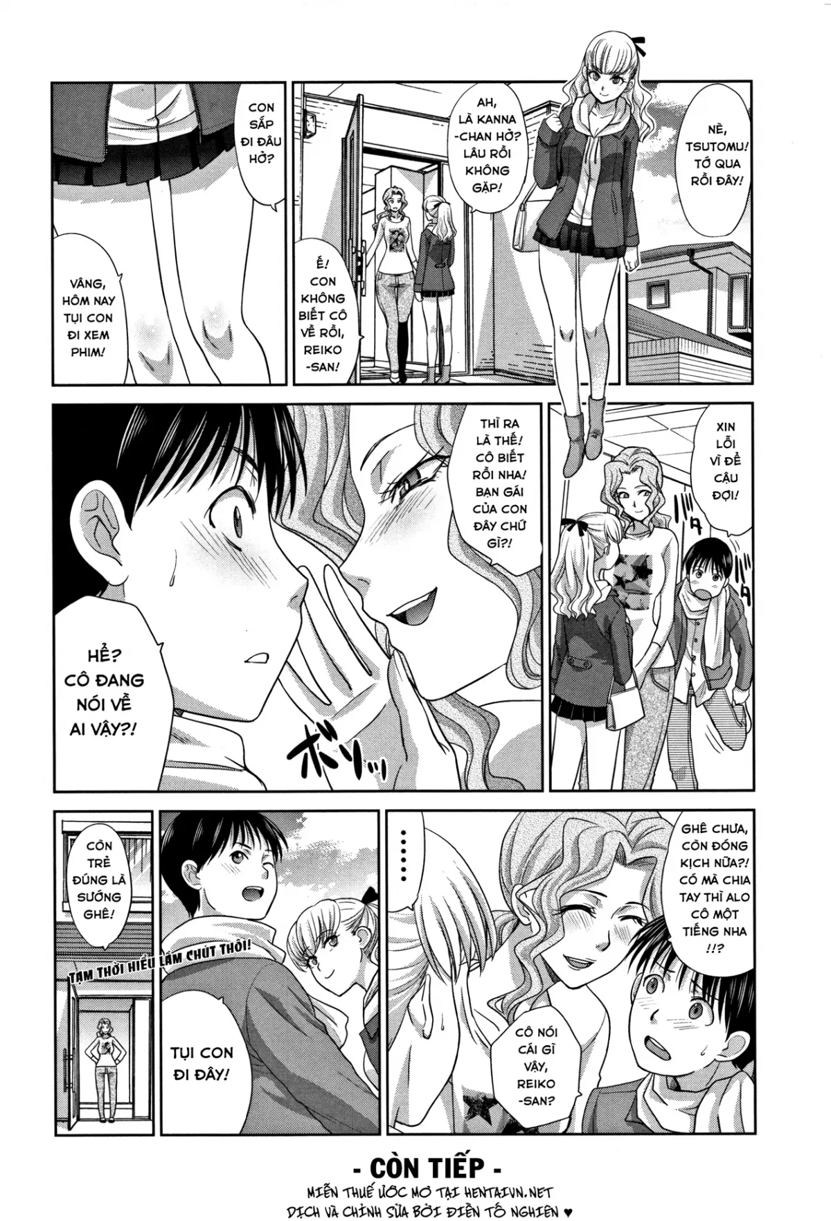 HentaiVN.net - Ảnh 25 - Chuyện Tình Của Tôi Và Dì! [Boku no Daisuki na Oba-san, 僕の大好きなおばさん] - Chap 3 - Đêm Hôm Lạ Lùng