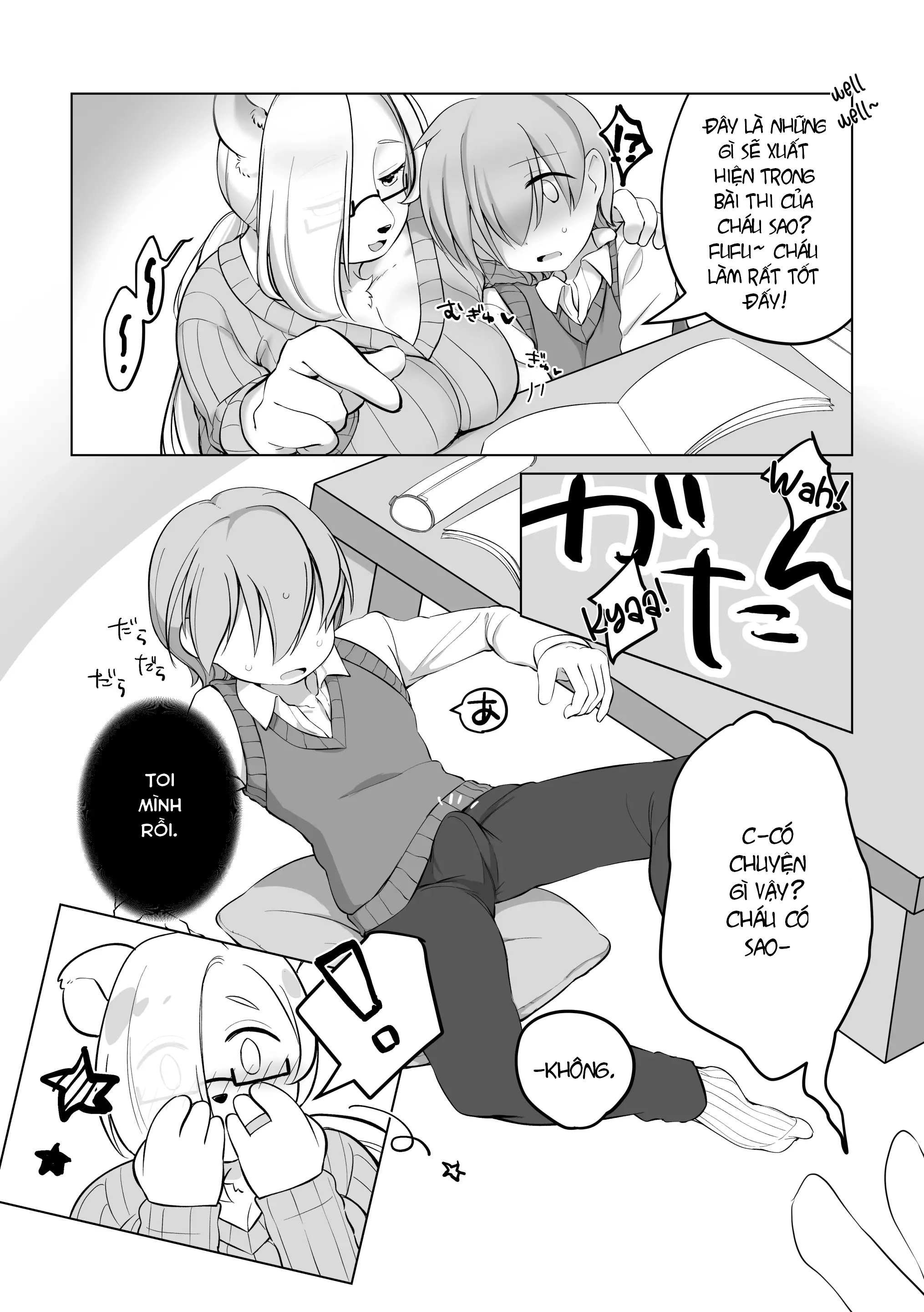 HentaiVN.net - Ảnh 6 - quý cô gấu trắng nhà bên - oneshot