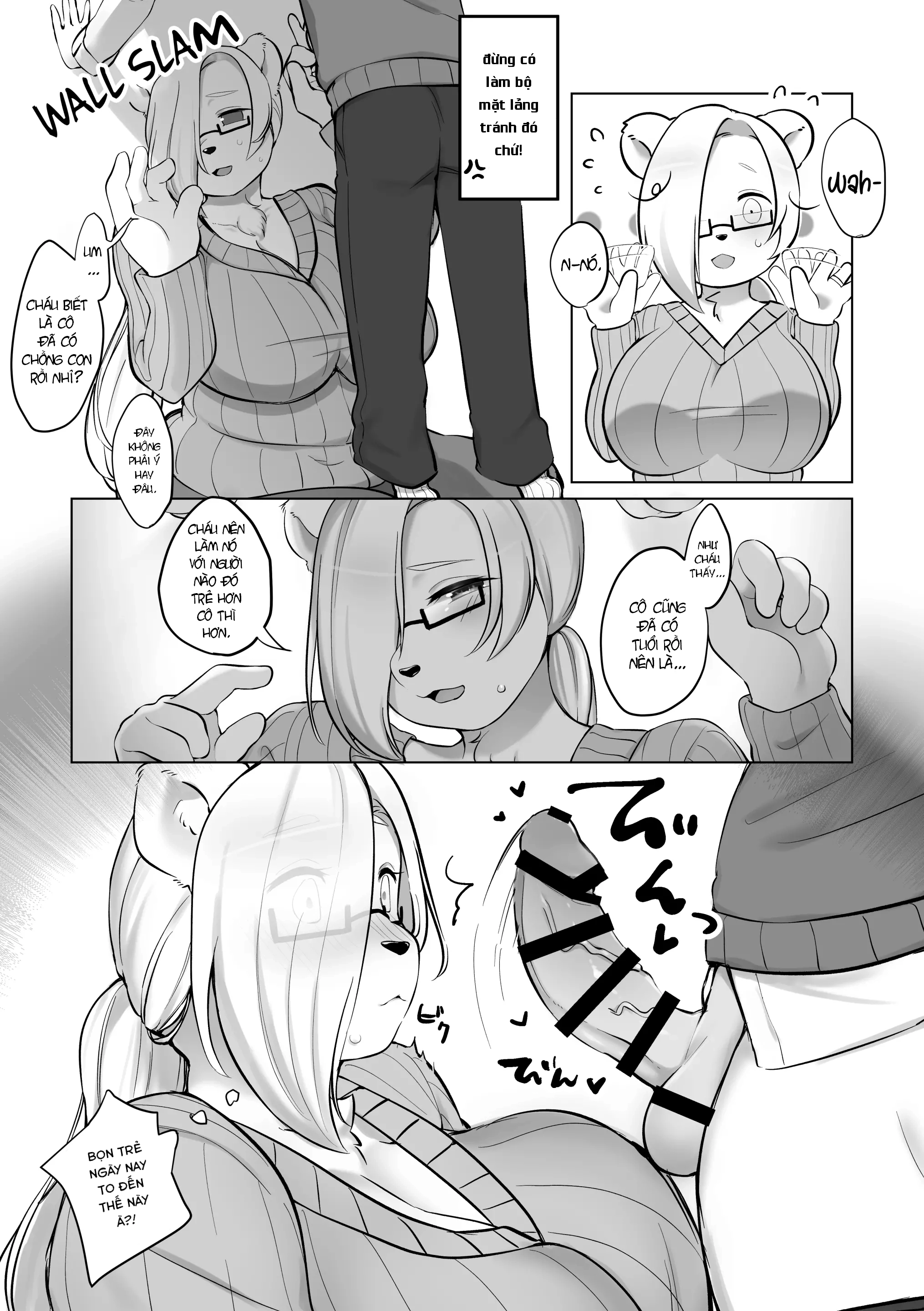 HentaiVN.net - Ảnh 7 - quý cô gấu trắng nhà bên - oneshot