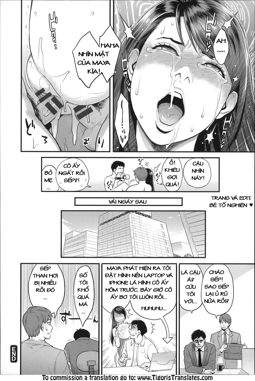 HentaiVN.net - Ảnh 21 - Những Chuyện Không Thường Tình [Zecchou Yokkyuu] - Chap 1 - Vợ Của Sếp