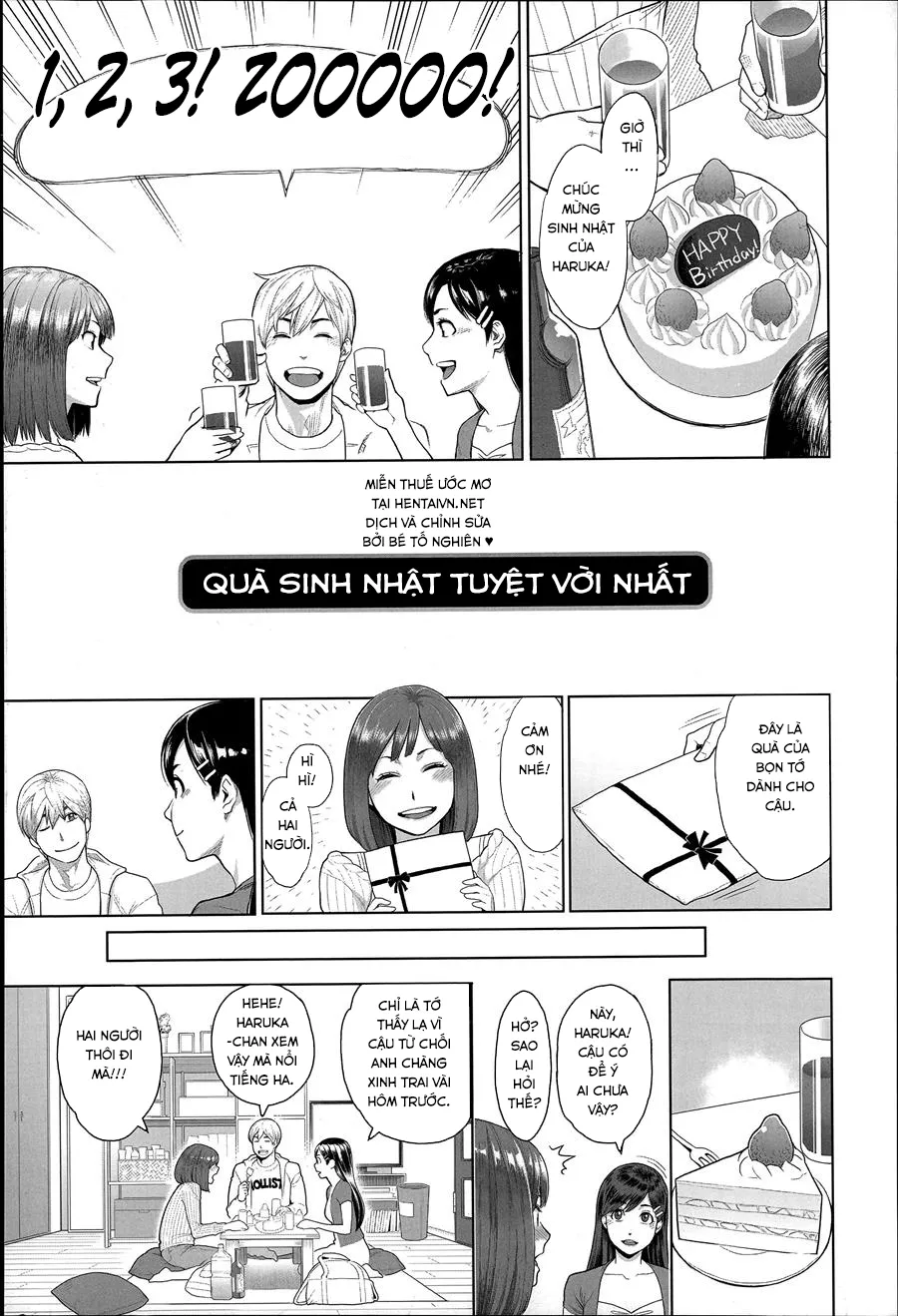 HentaiVN.net - Ảnh 4 - Những Chuyện Không Thường Tình [Zecchou Yokkyuu] - Chap 4 - Quà Sinh Nhật Tuyệt Nhất