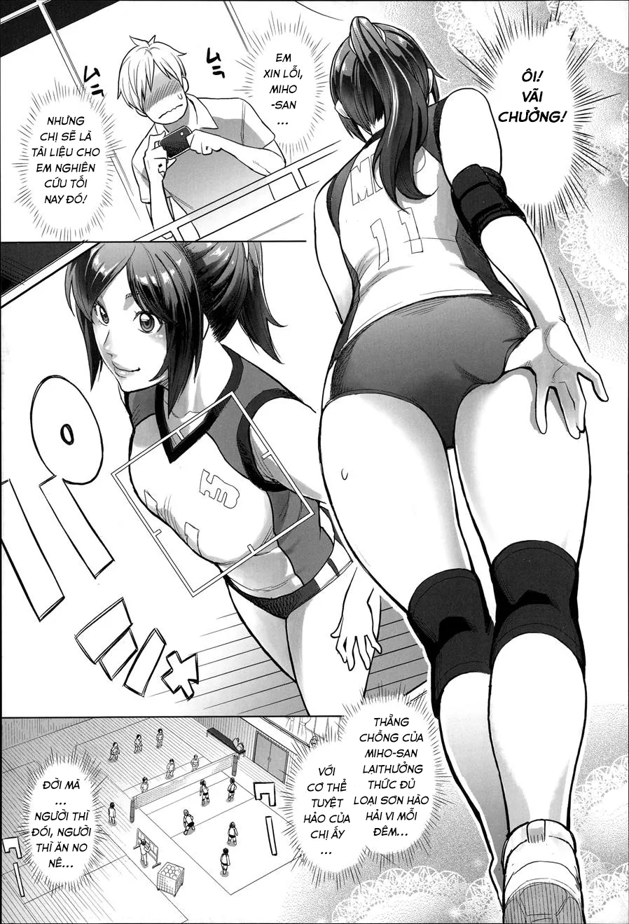 HentaiVN.net - Ảnh 5 - Những Chuyện Không Thường Tình [Zecchou Yokkyuu] - Chap 5 - Cùng Đổ Mồ Hôi Nào
