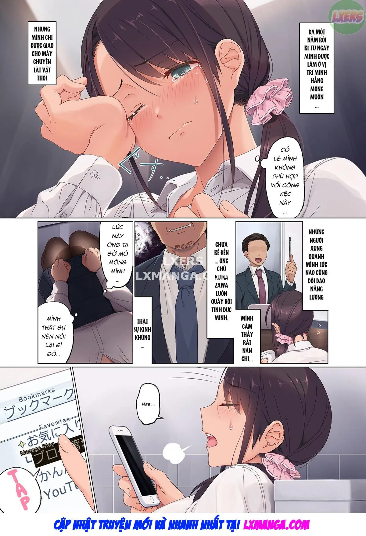 HentaiVN.net - Ảnh 7 - Nghiệt ngã [Jidori SNS ni Hamaru OL Hitou Blogger, Hamerareru; Addicted to Taking Social Media Selfies. Fucking an Office Lady Blogger] - Oneshot - Không che