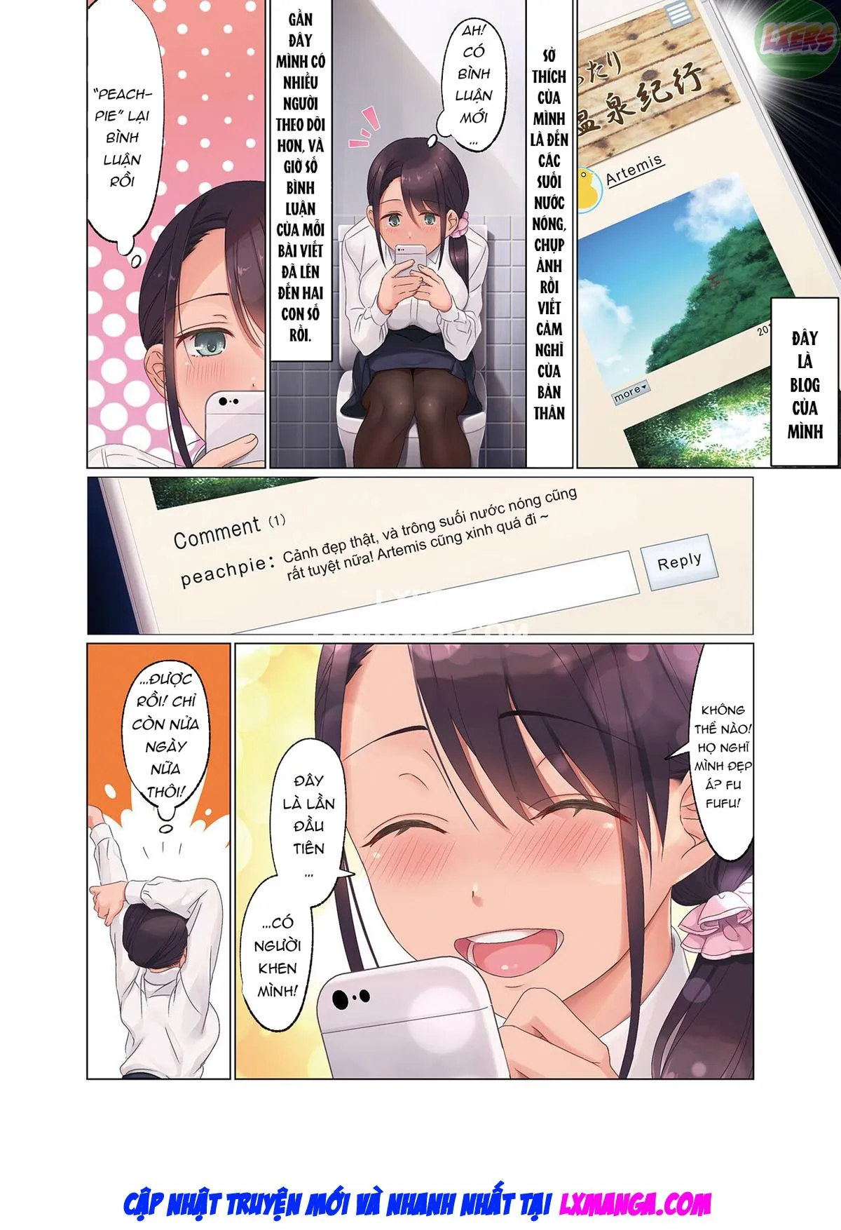 HentaiVN.net - Ảnh 8 - Nghiệt ngã [Jidori SNS ni Hamaru OL Hitou Blogger, Hamerareru; Addicted to Taking Social Media Selfies. Fucking an Office Lady Blogger] - Oneshot - Không che