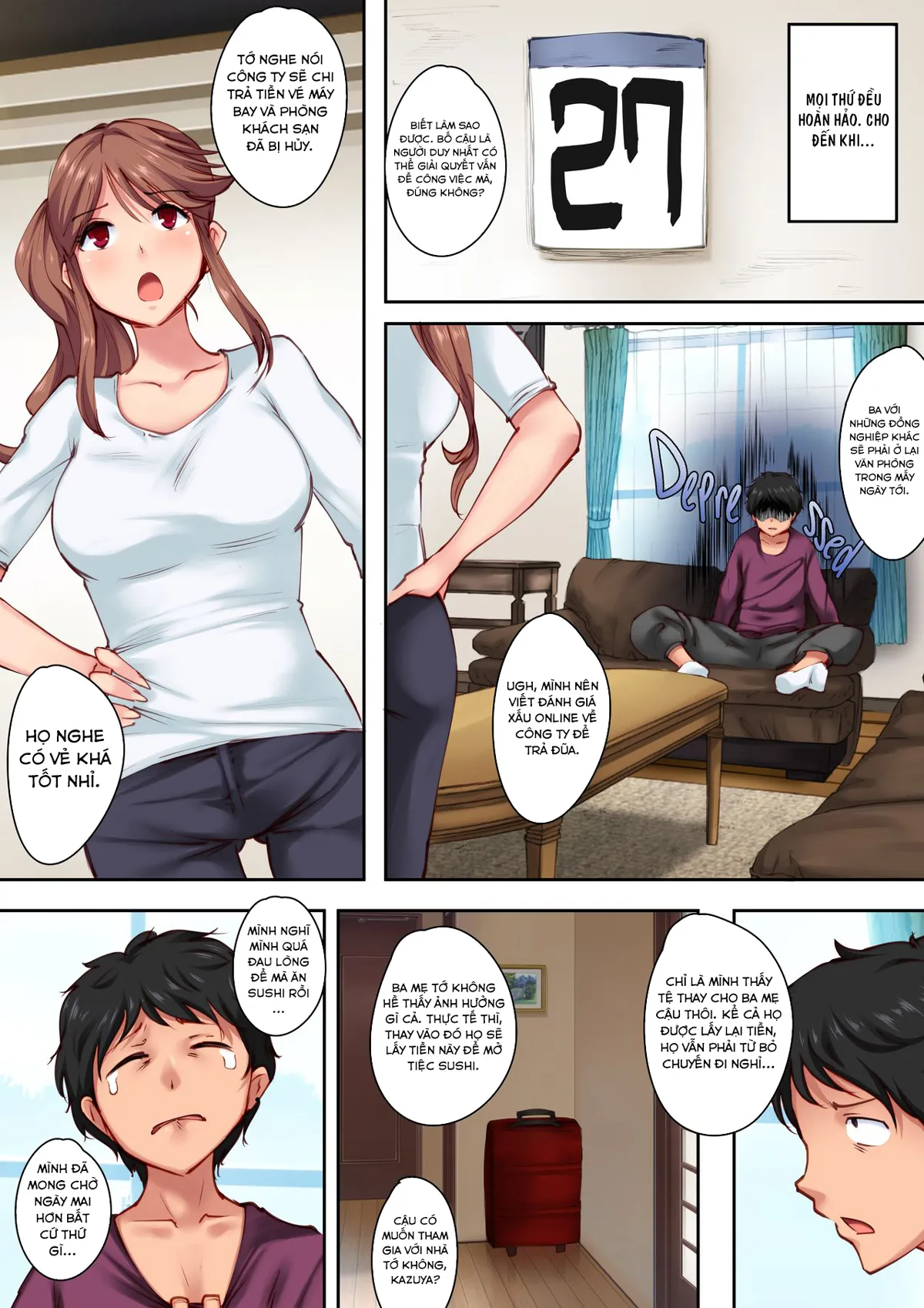 HentaiVN.net - Ảnh 7 - Ở nhà một mình đú đởn với lại bạn thuở nhỏ [Osananajimi ga Konnani Kimochi ii Nante] - Phần đầu