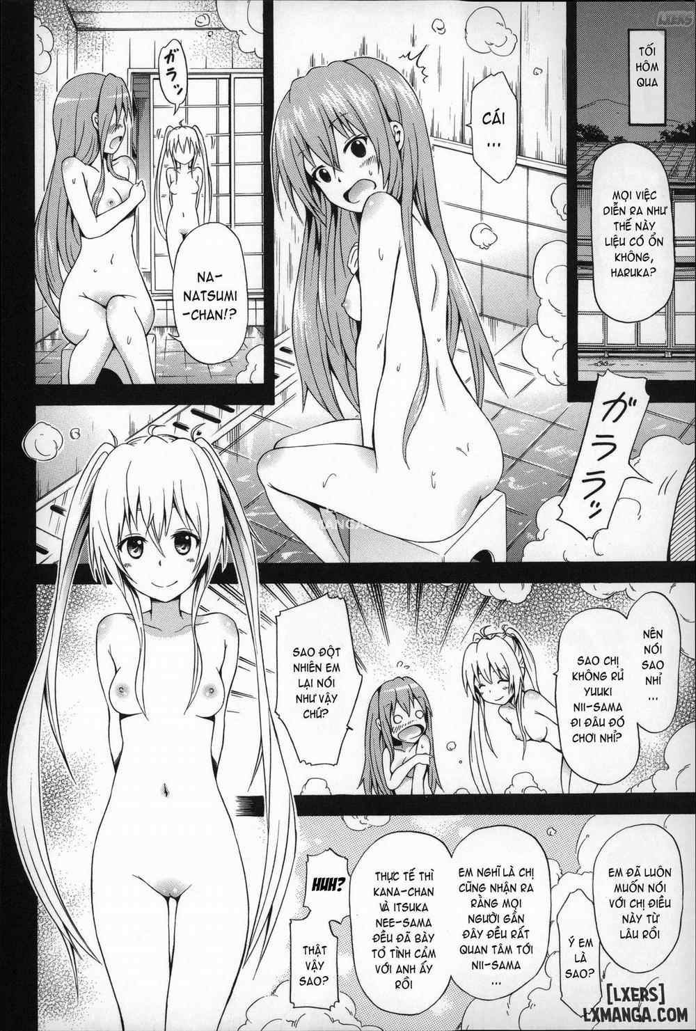 HentaiVN.net - Ảnh 11 - Natsumitsu X Harem! - Chap 4