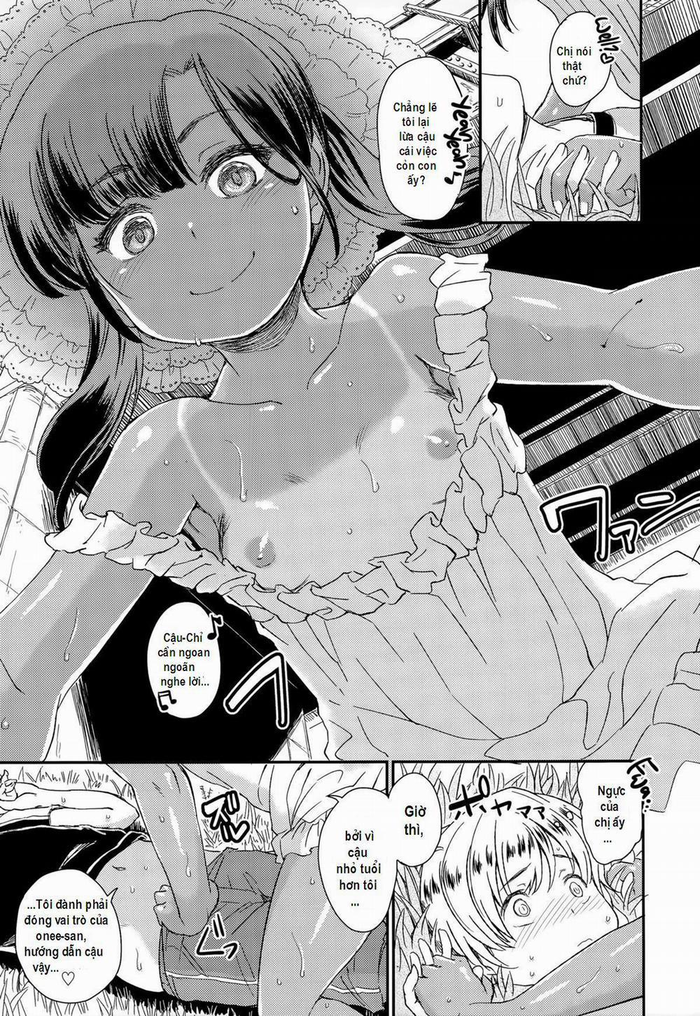 HentaiVN.net - Ảnh 5 - [Loli+Shota] Sự Cố Trong Lúc Làm Bài Tập Hè [Jiyuukenkyuu; Independent Research] - Oneshot
