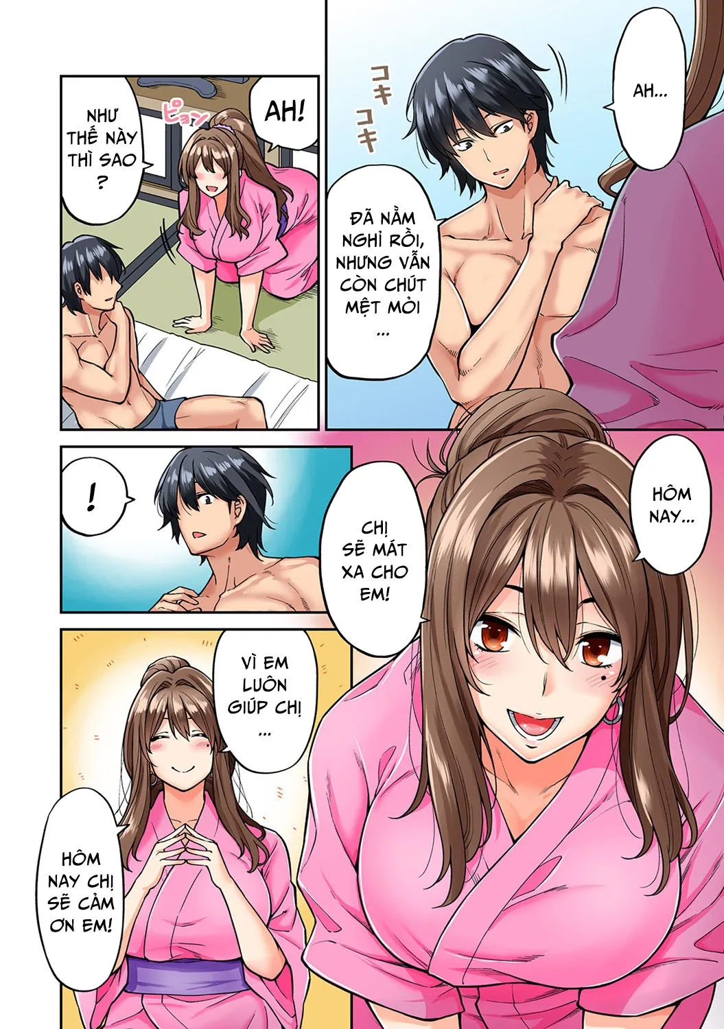 HentaiVN.net - Ảnh 9 - Hatsujou Munmun Massage! - Chap 4