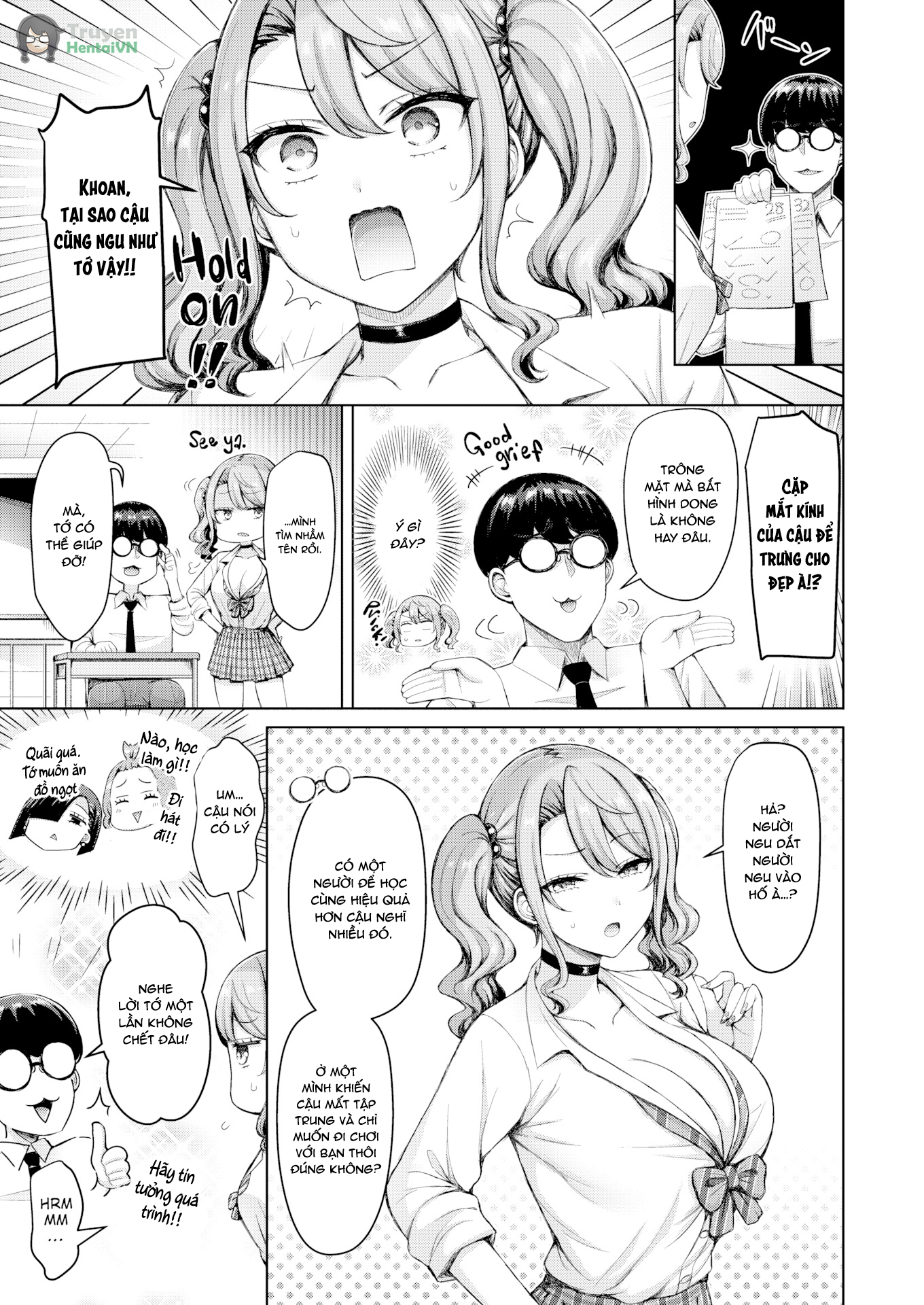 HentaiVN.net - Ảnh 4 - Nàng Gyaru Não Bé Ngực To - OneShot - OneShot