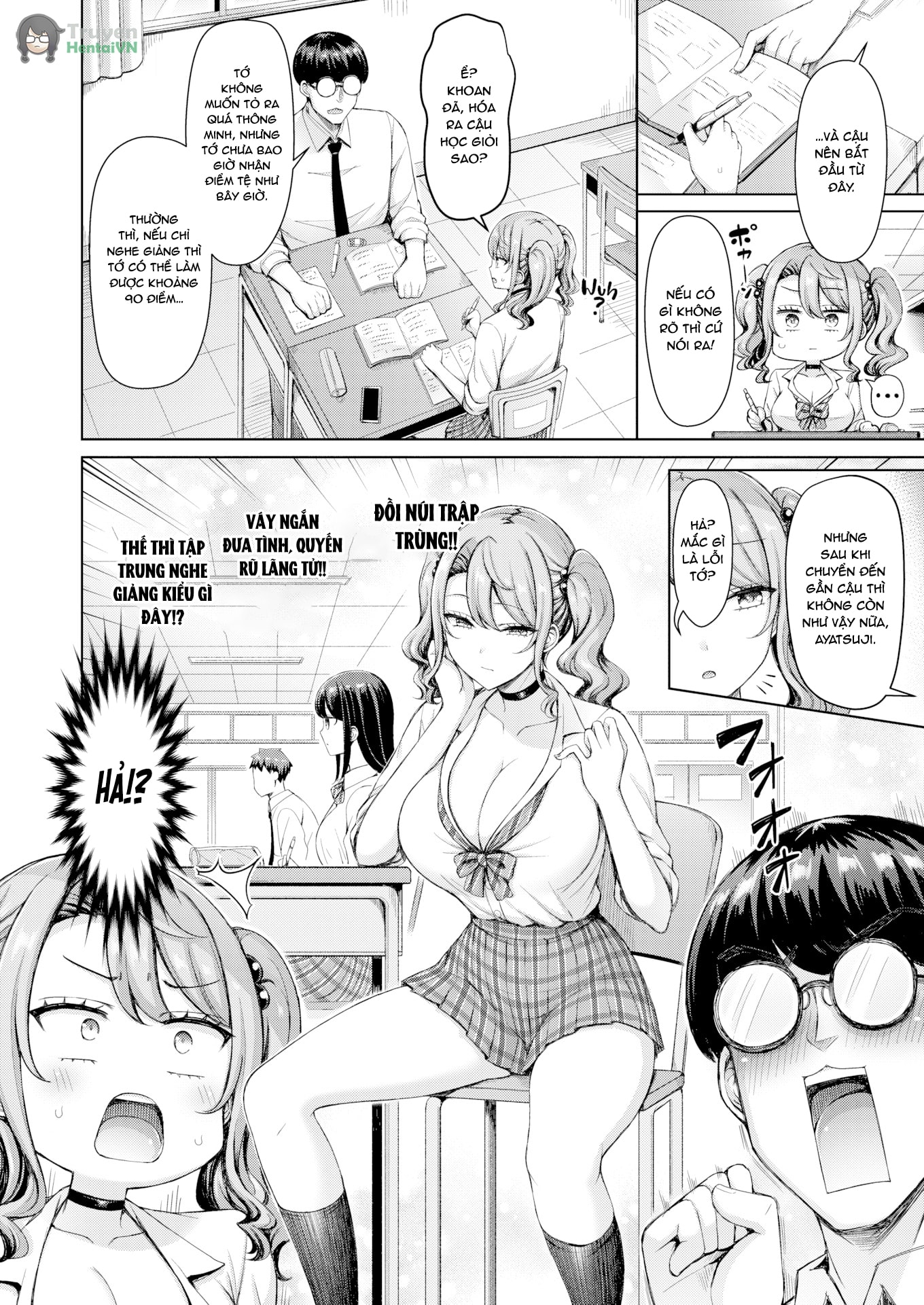 HentaiVN.net - Ảnh 5 - Nàng Gyaru Não Bé Ngực To - OneShot - OneShot