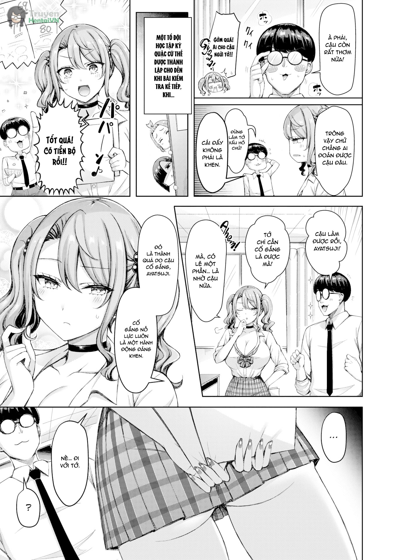 HentaiVN.net - Ảnh 6 - Nàng Gyaru Não Bé Ngực To - OneShot - OneShot
