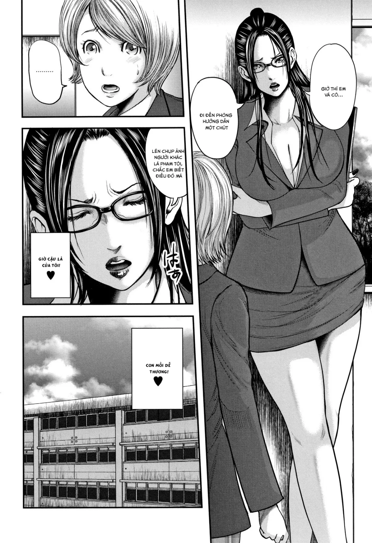 HentaiVN.net - Ảnh 5 - Sensei, mẹ thằng bạn và tôi [Boku to Sensei to Tomodachi no Mama] - Chap 1