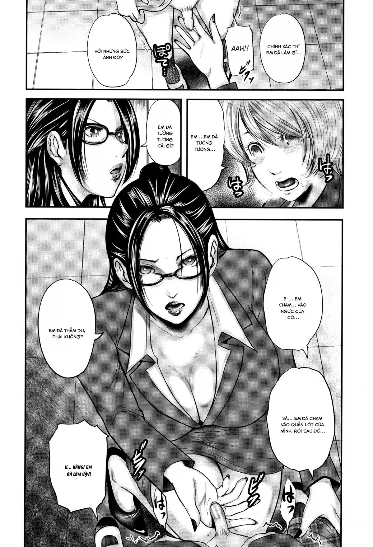 HentaiVN.net - Ảnh 9 - Sensei, mẹ thằng bạn và tôi [Boku to Sensei to Tomodachi no Mama] - Chap 1