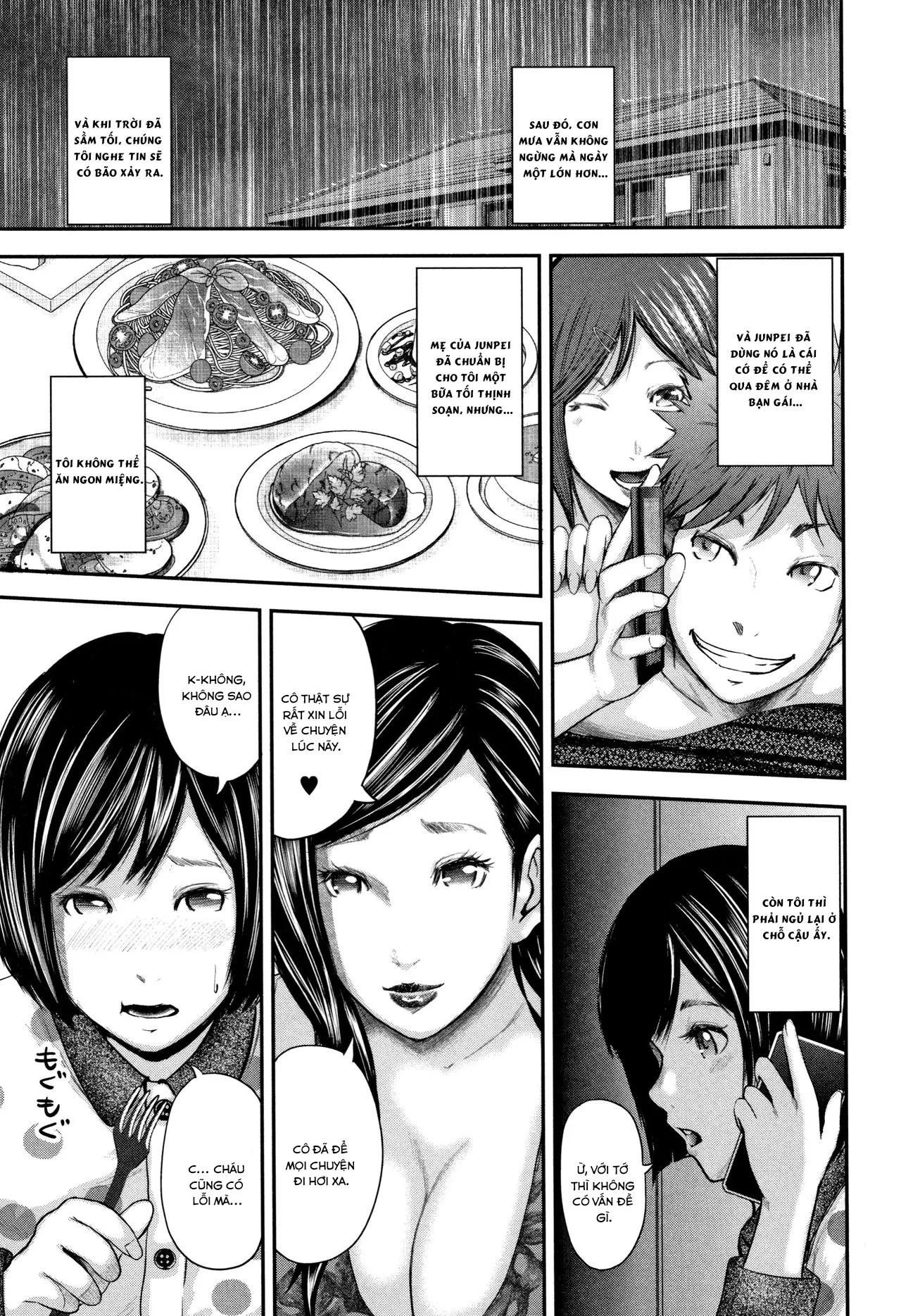 HentaiVN.net - Ảnh 28 - Sensei, mẹ thằng bạn và tôi [Boku to Sensei to Tomodachi no Mama] - Chap 3